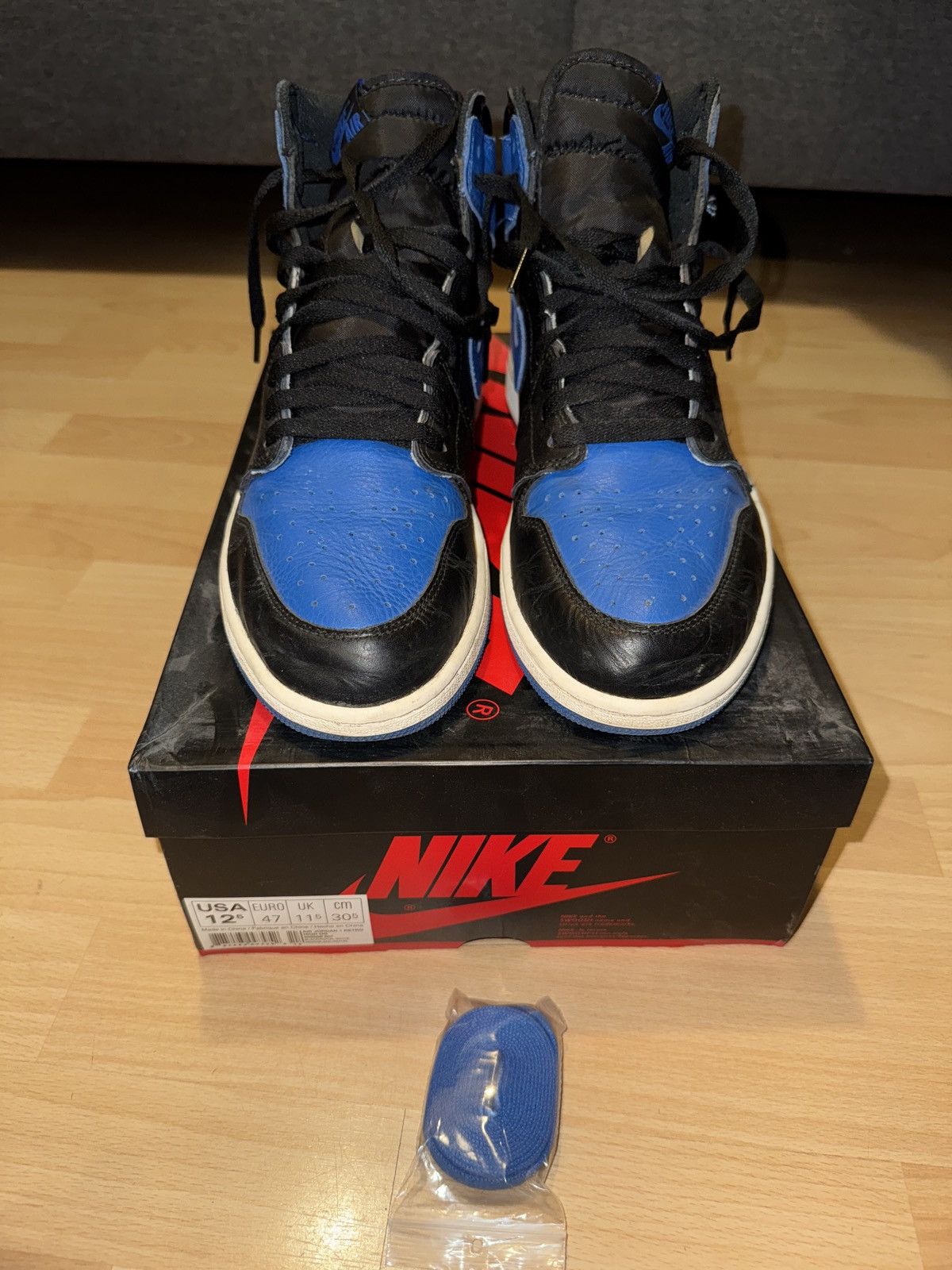 Jordan Brand × Nike Nike Air Jordan 1 Royal Blue Size US 12.5 / EU 45-46 - 1 Thumbnail