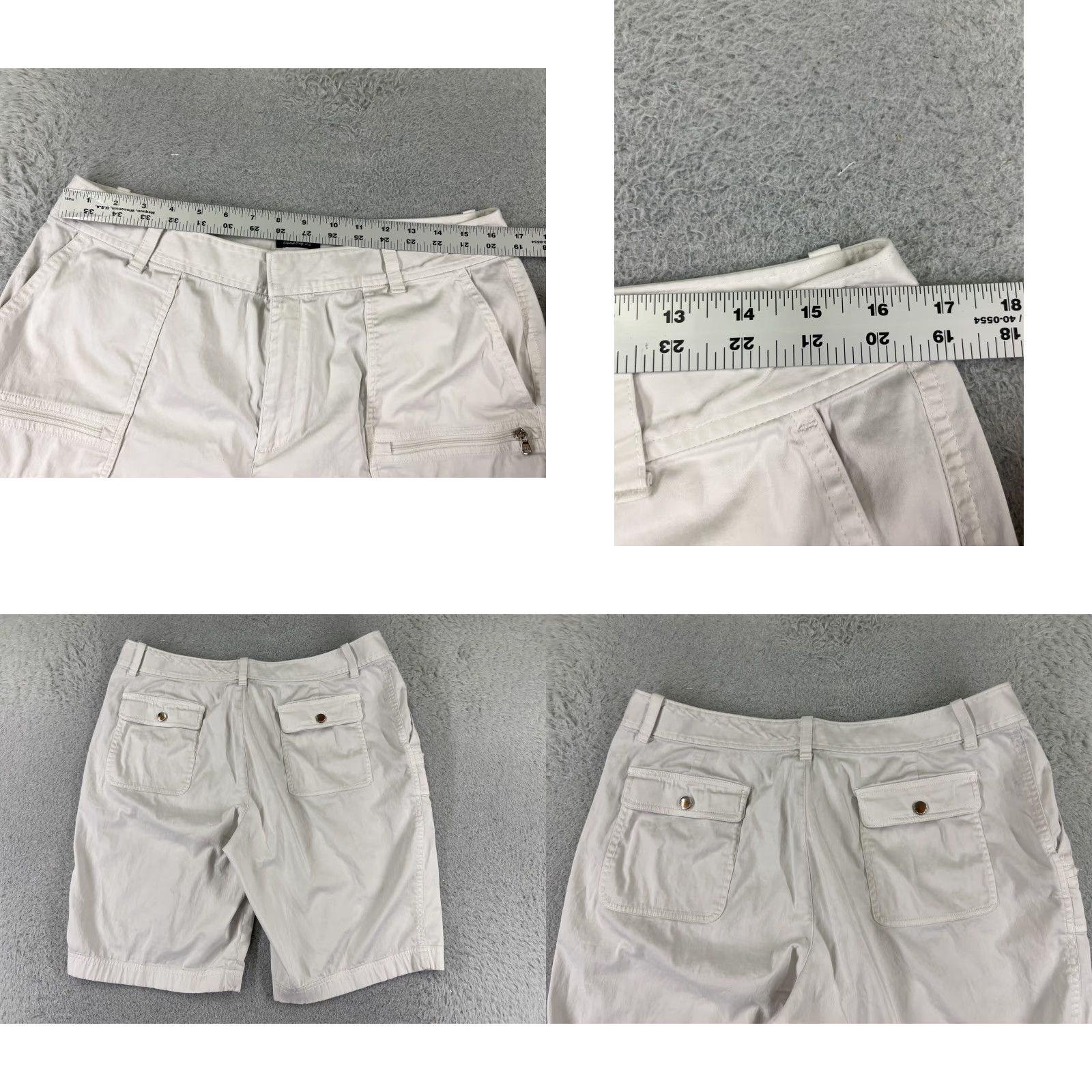 Ralph Lauren Ralph Lauren Golf Shorts Women 14 White Classic Golf Fit Cargo Nylon Blend 32x11 Size 36" / US 14 / IT 50 - 9 Thumbnail