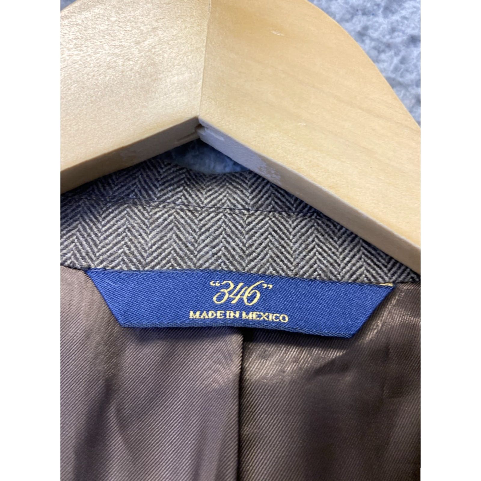 Brooks Brothers BROOKS BROTHERS VINTAGE BLAZER 44R HERRINGBONE WOOL BROWN MADISON MENS Size 44R - 2 Thumbnail