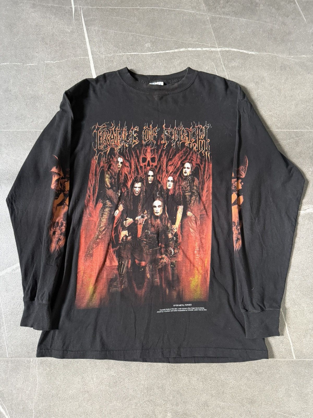 Band Tees Cradle Of Filth 2001 Metal Forged LS Size US L / EU 52-54 / 3 - 2 Thumbnail