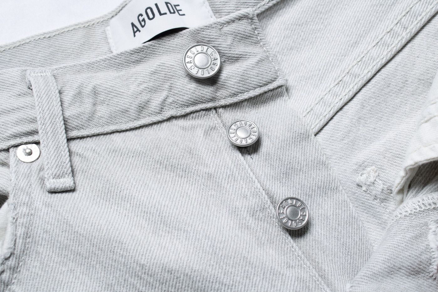 Agolde Agolde, Dame jeans in light grey Size 27" / US 4 / IT 40 - 7 Thumbnail