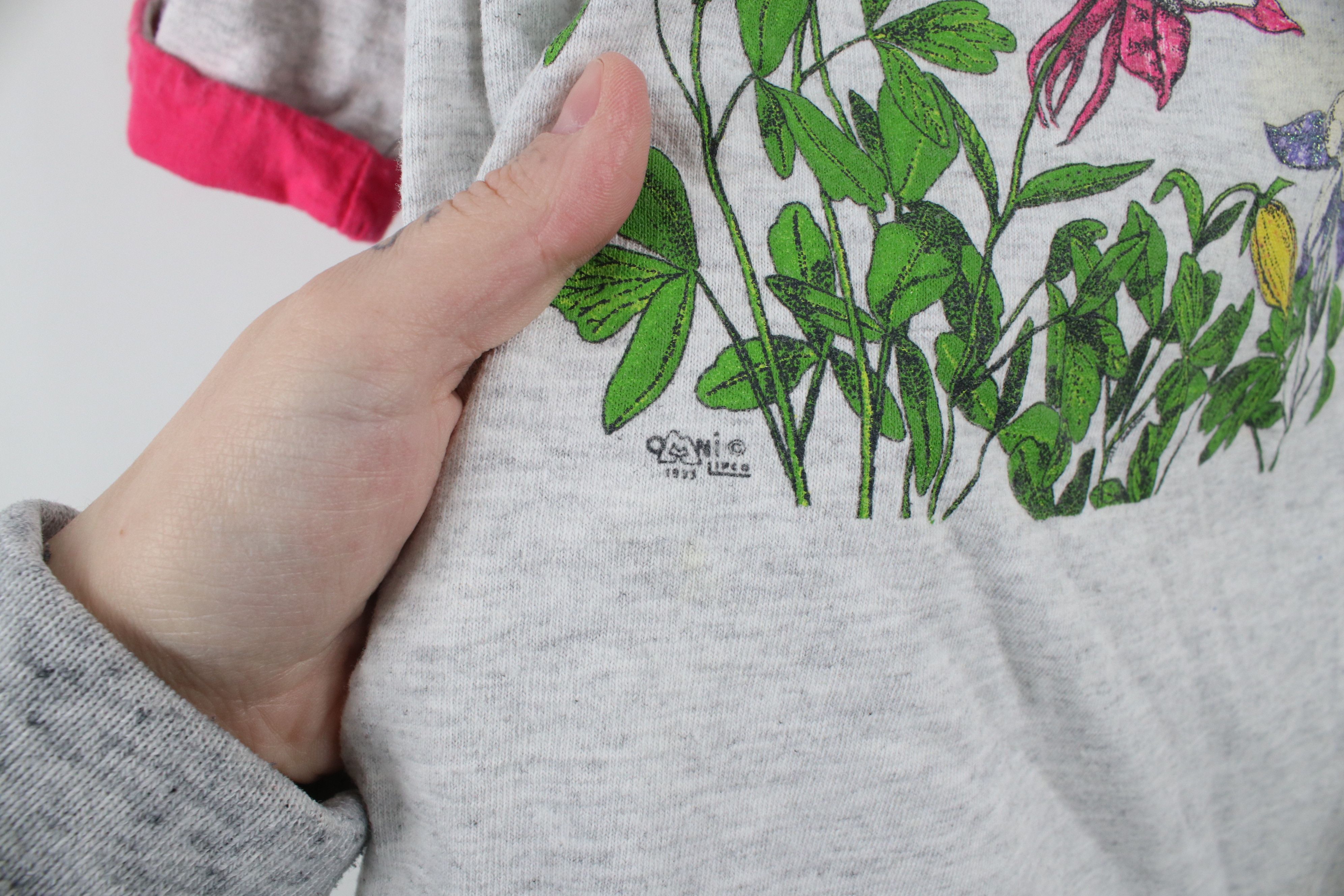 Vintage Vintage 90s Streetwear Nature Hummingbird Flower T-Shirt USA Size XL / US 12-14 / IT 48-50 - 5 Thumbnail