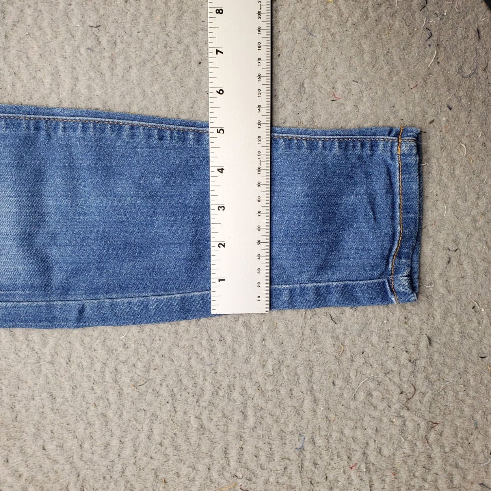 Free People Free People Jeans Womens Size 24 Blue Denim Regular Fit Flat Front Skinny Leg Mens Womens Girls Boys Size 42" / US 20 - 5 Thumbnail