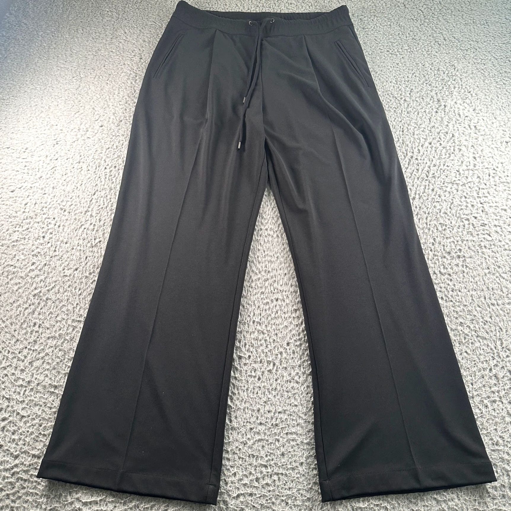 James Perse James Perse Pants Womens 2 Wide Leg Pull On Black Stretch Tailored Size 26" / US 2 / IT 38 - 2 Thumbnail