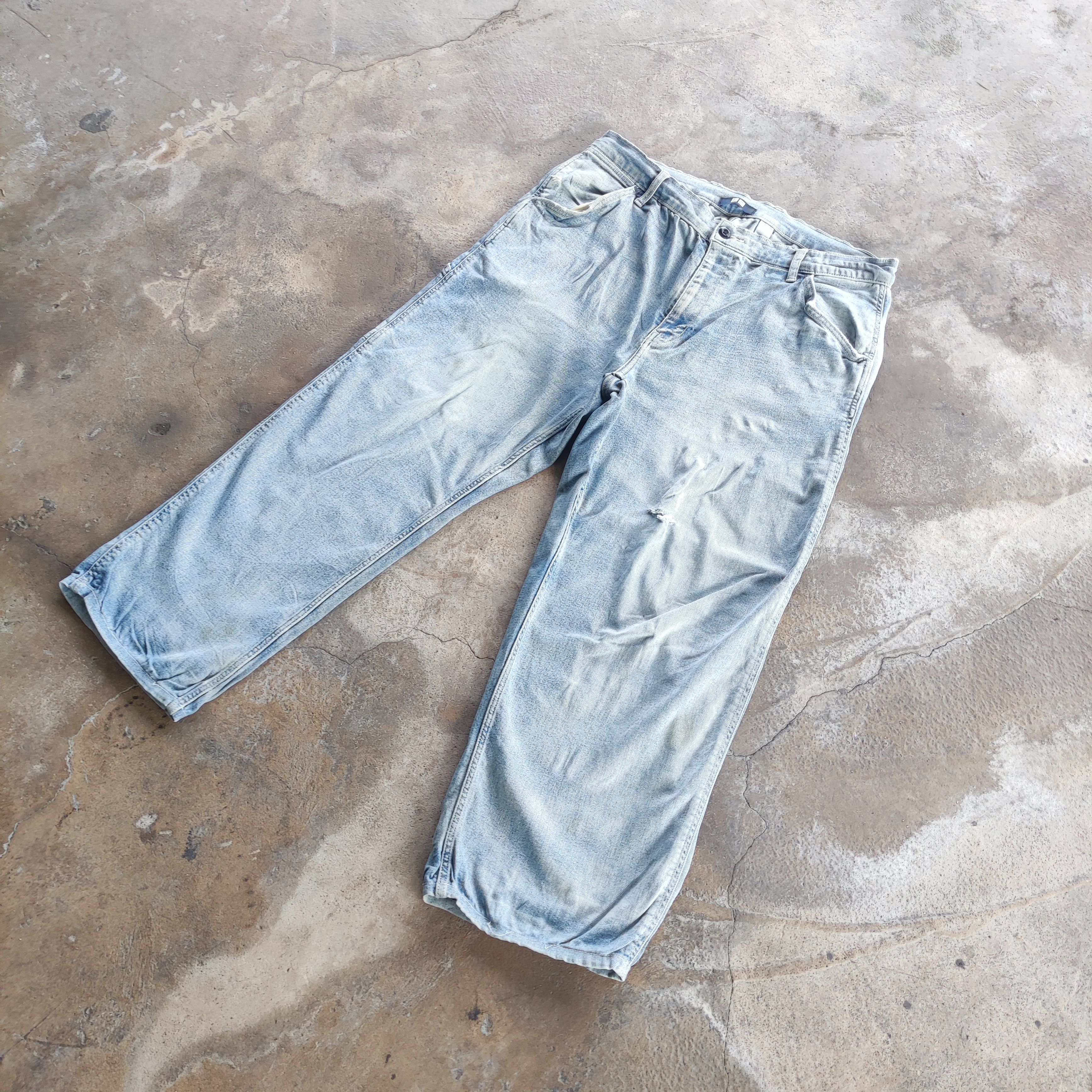 Japanese Brand Vintage Japanese Brand Buggy Jeans Faded Ripped Pants Size US 38 / EU 54 - 4 Thumbnail