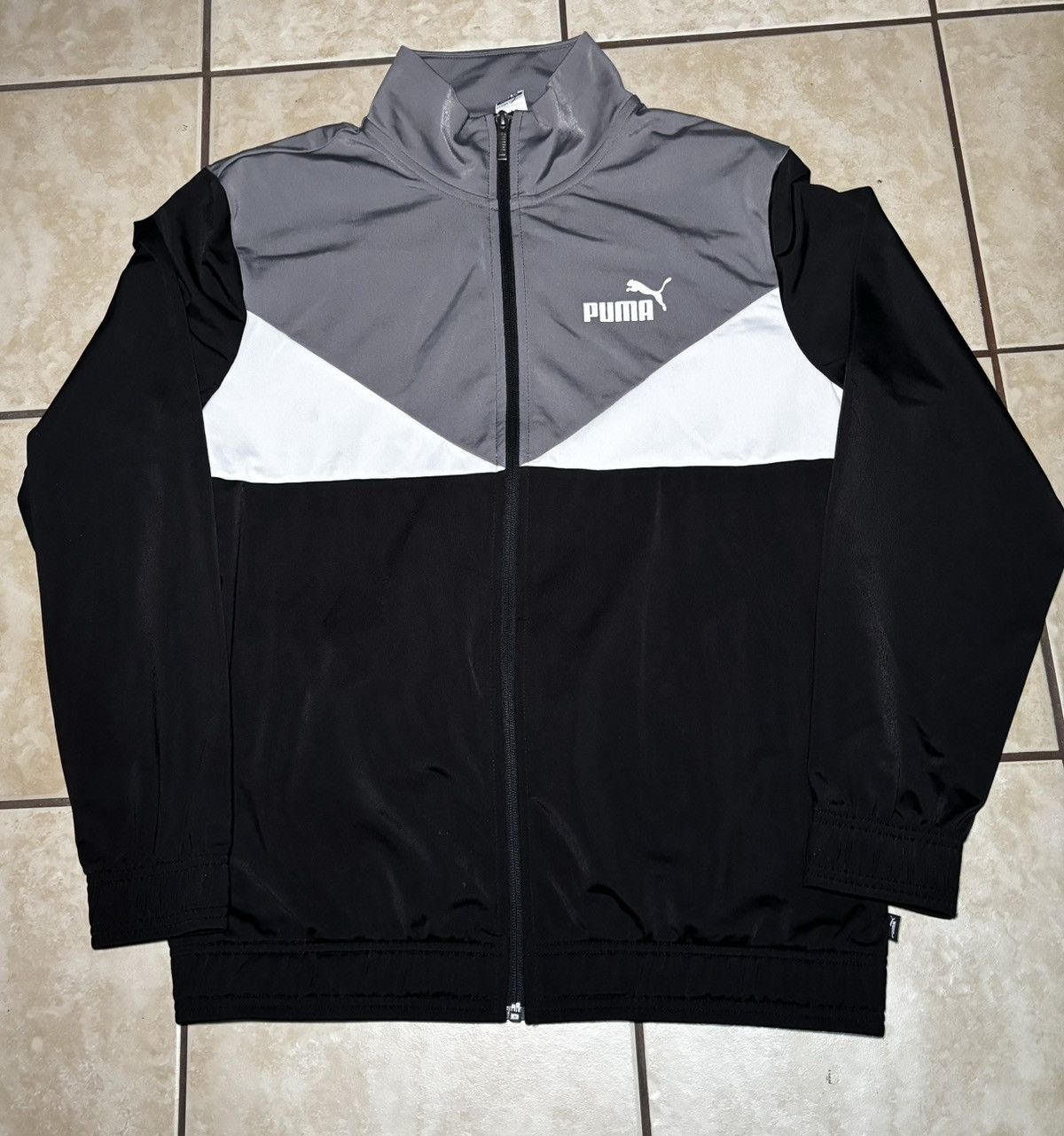 Puma Grey Black and White Pumas Sweater Size US L / EU 52-54 / 3 - 1 Preview