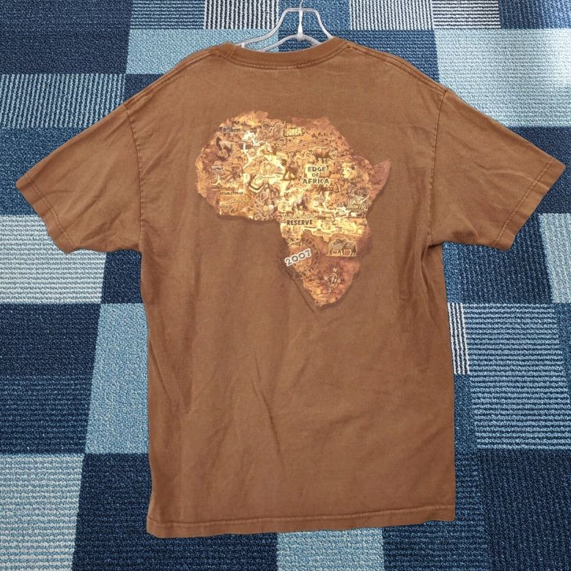 AAA AAA T Shirt Mens L Brown Cotton Crew Neck Short Sleeve Regular Size US L / EU 52-54 / 3 - 1 Thumbnail
