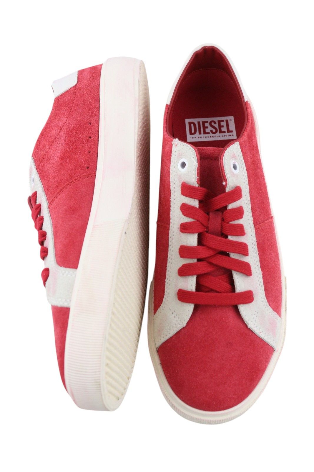 Diesel S-MYDORI LC EU46 Red Suede Leather 41528 Size US 13 / EU 46 - 5 Thumbnail