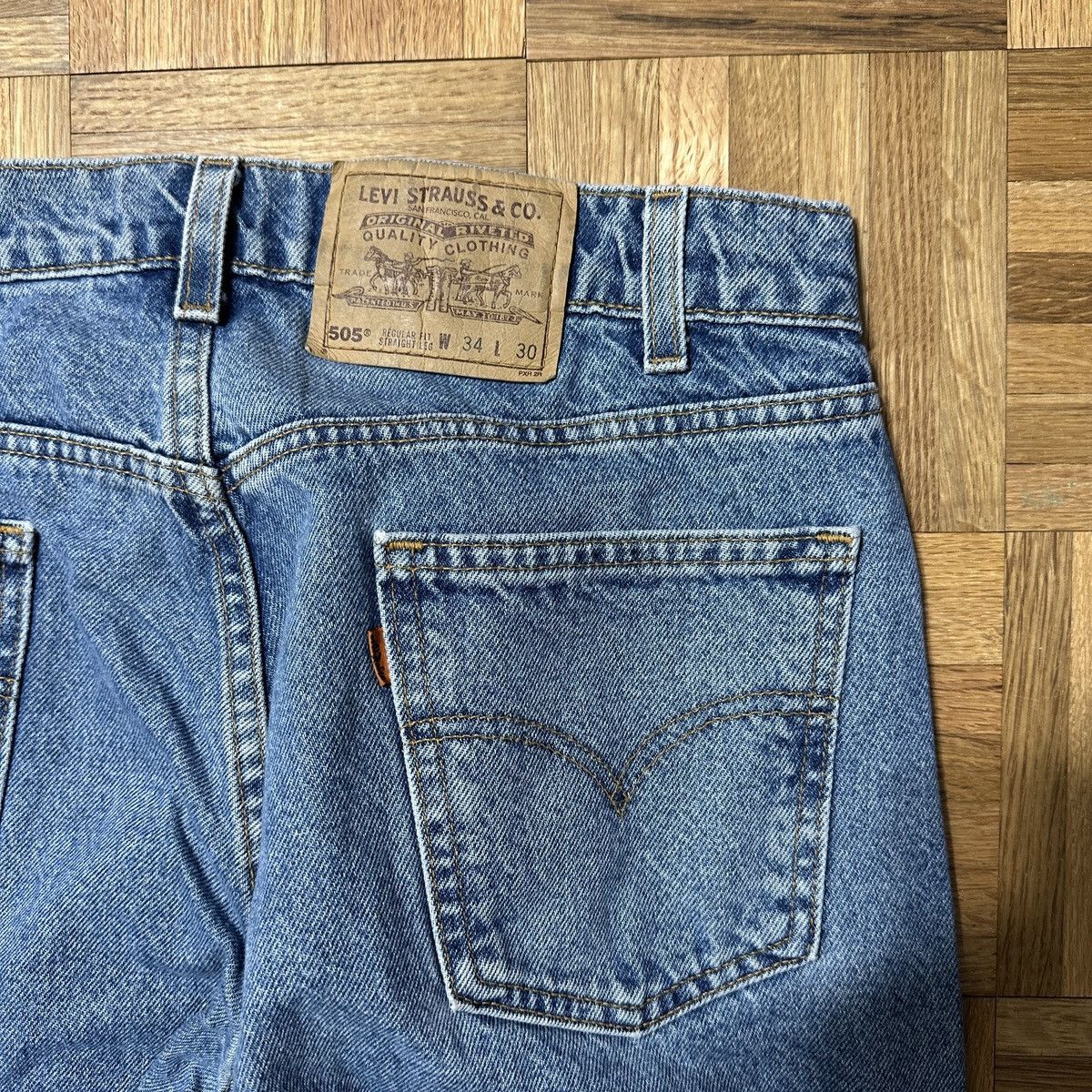 Levi's Vintage Levi’s 505 Orange Tab jeans Size US 34 / EU 50 - 3 Thumbnail