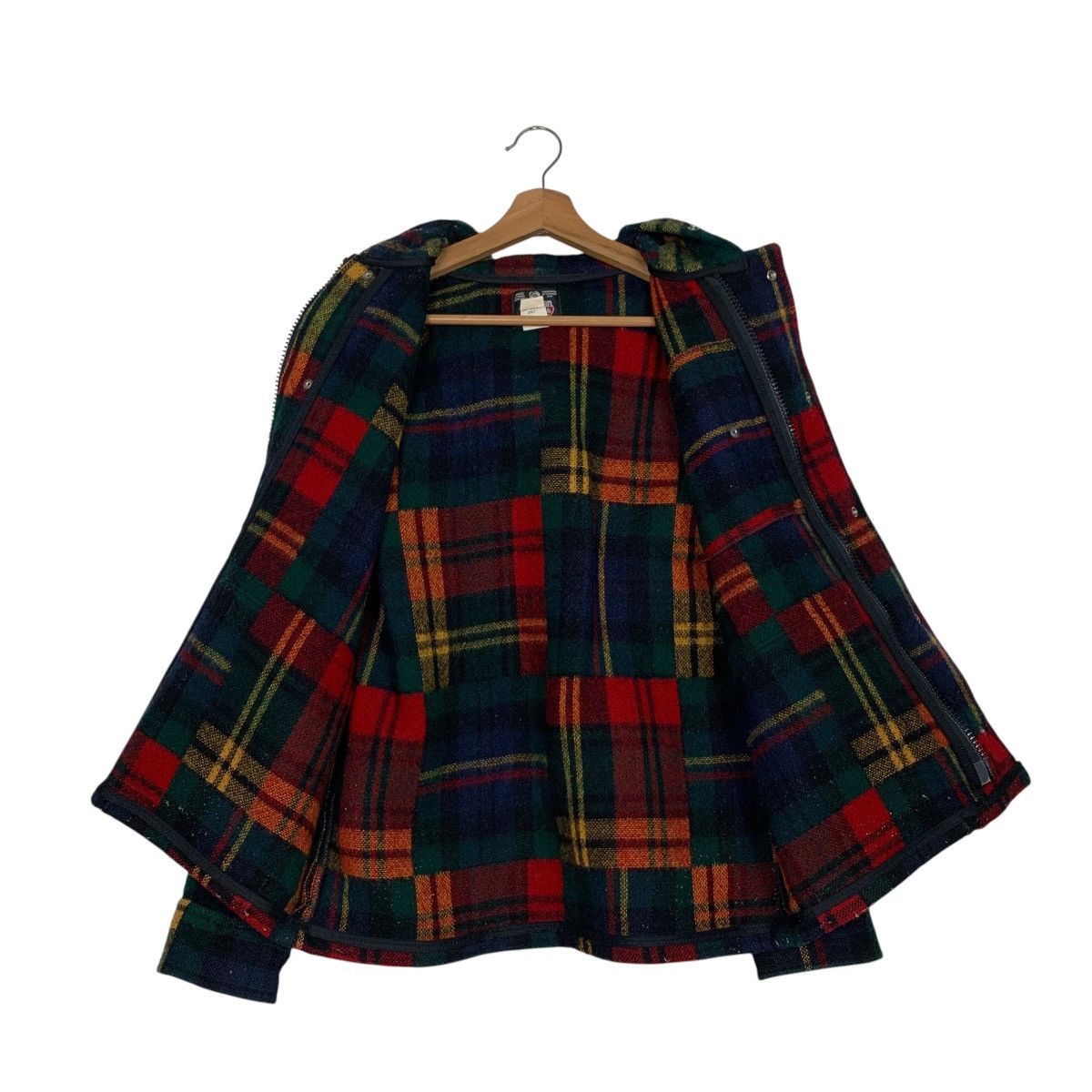 Johnson Woolen Mills Vintage 80s JOHNSON WOOLEN MILLS Plaid Wool Jacket 2704-C121 Size US M / EU 48-50 / 2 - 12 Thumbnail