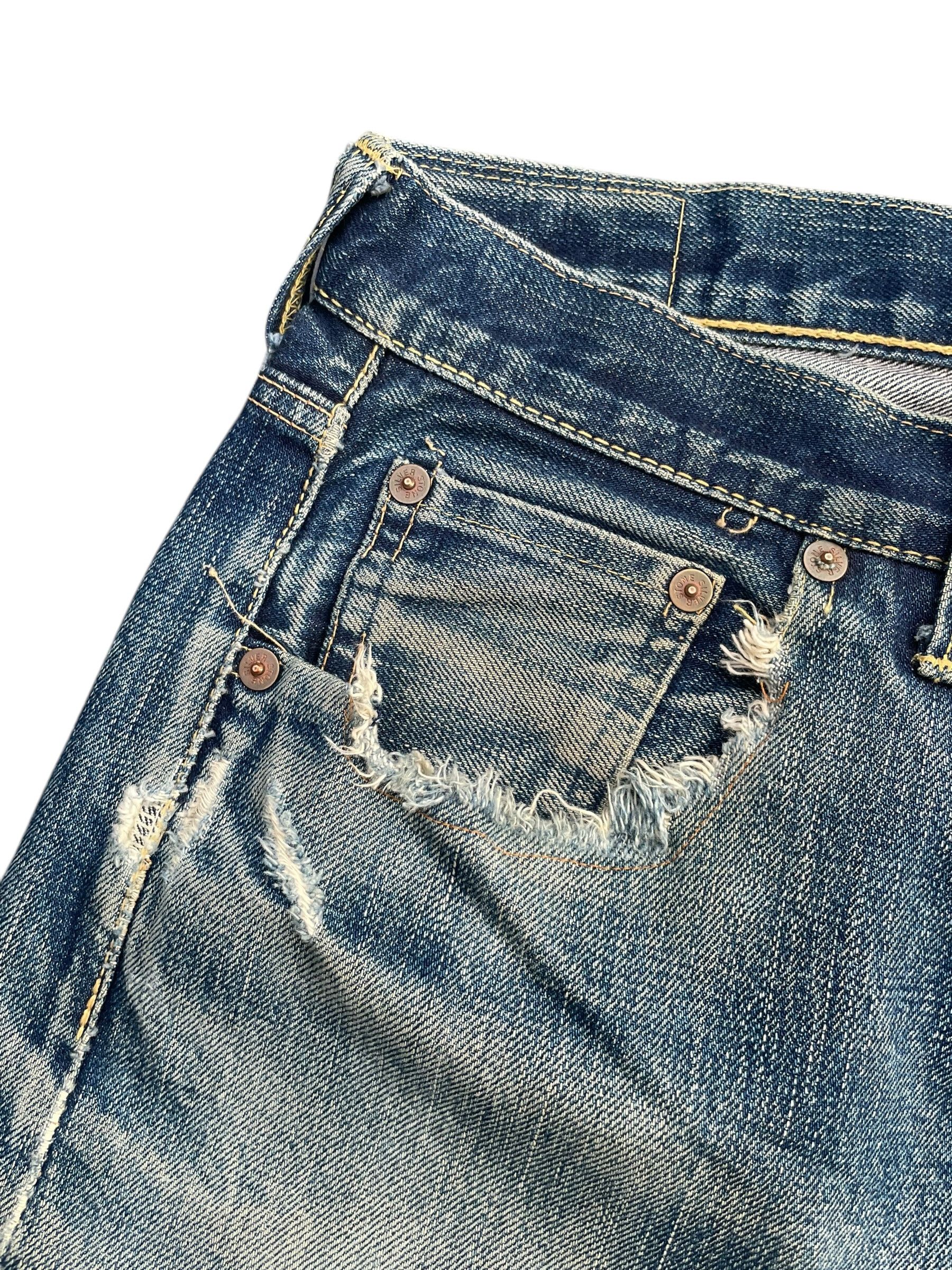 The Silver Stone Vintage Selvedge Silverstone Distresed Denim Size US 30 / EU 46 - 5 Thumbnail