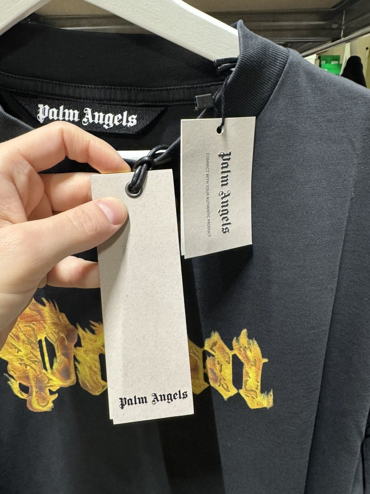 Palm Angels Palm Angels Burning Logo T-Shirt NEW 475$ Size US S / EU 44-46 / 1 - 5 Thumbnail
