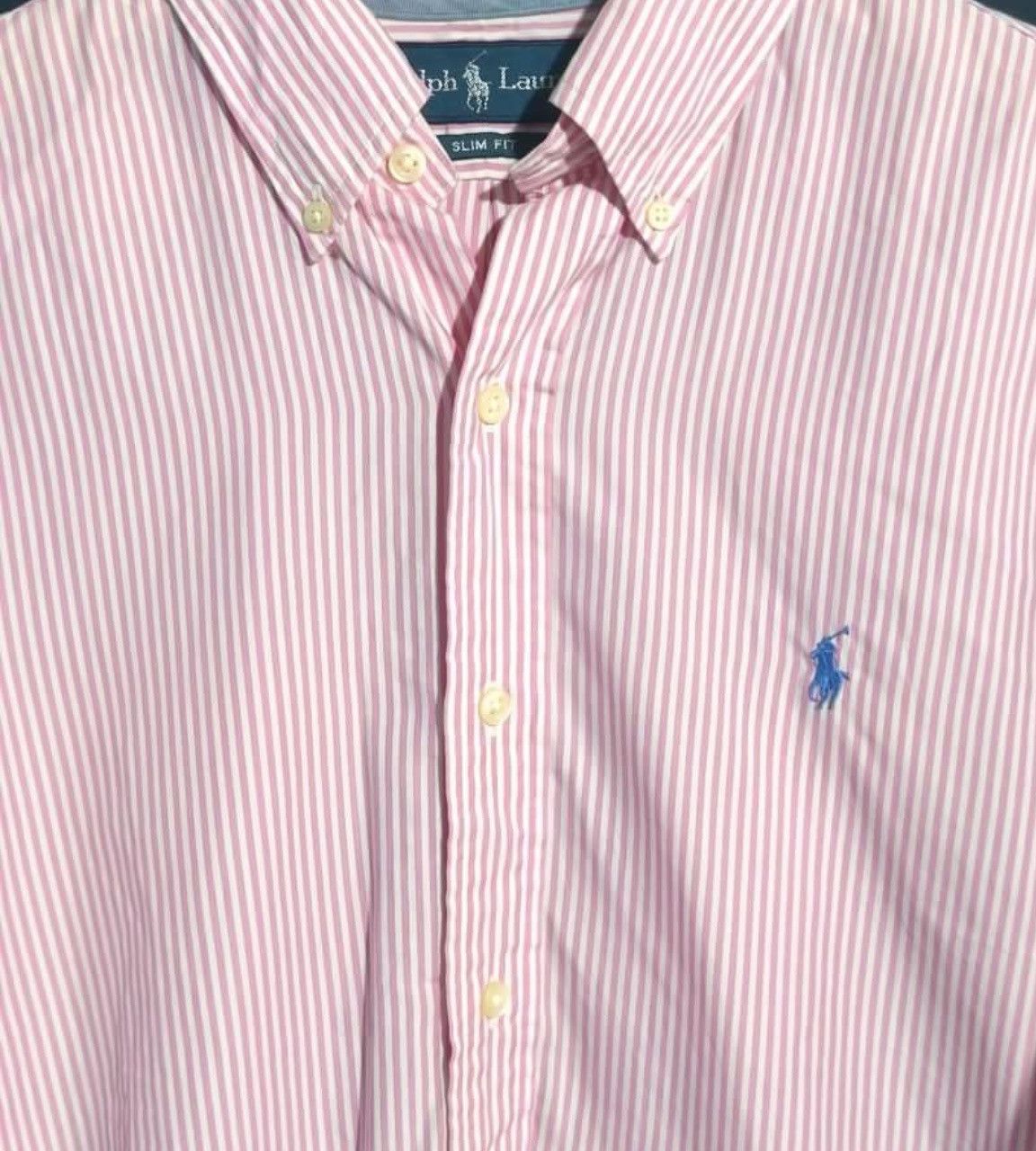 Polo Ralph Lauren Vintage 90s Ralph Lauren Striped Pink Button Long Sleeve Size US S / EU 44-46 / 1 - 2 Thumbnail