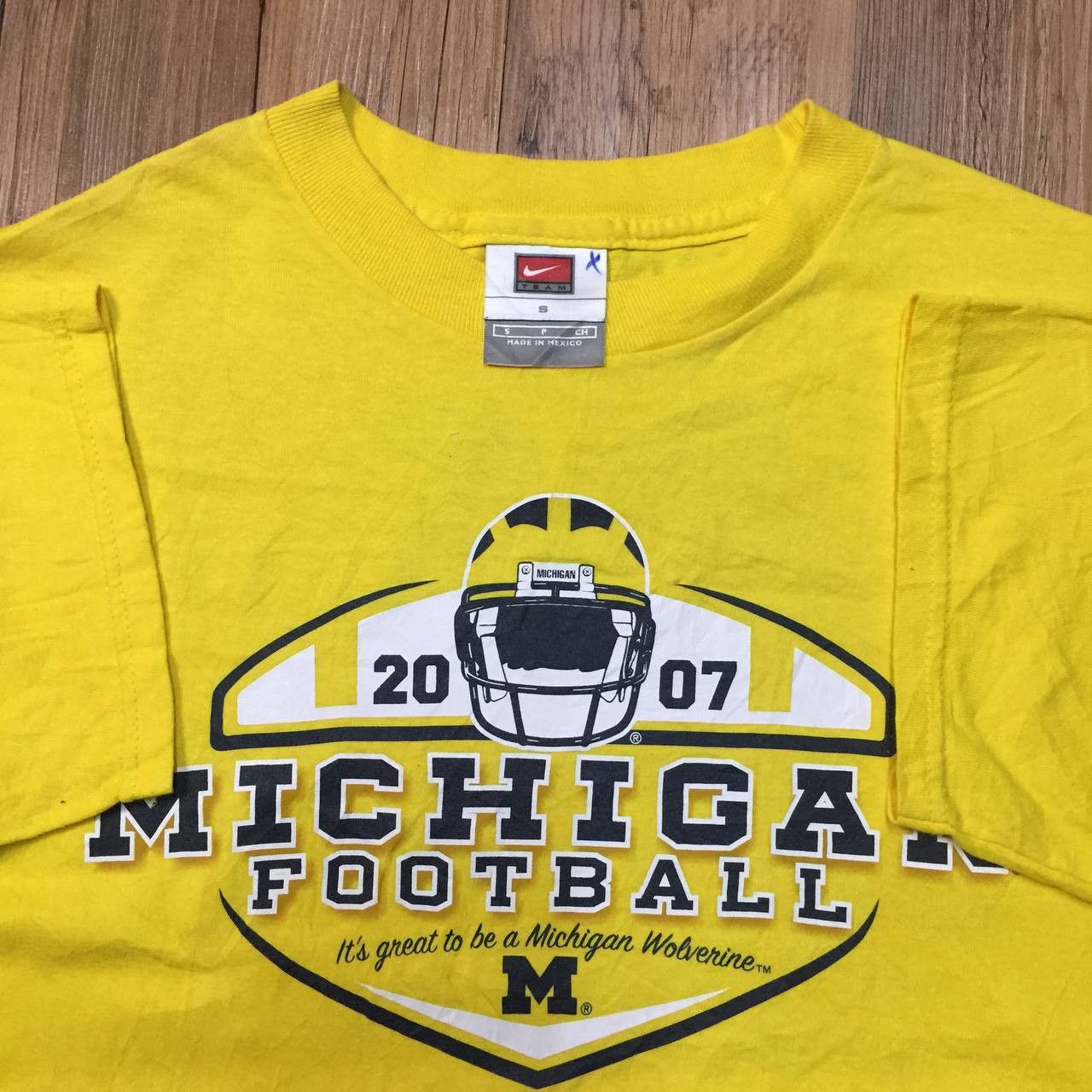 Nike × Vintage Vintage 00s Michigan NCAA Wolverine Champions 2007 Size US M / EU 48-50 / 2 - 4 Thumbnail