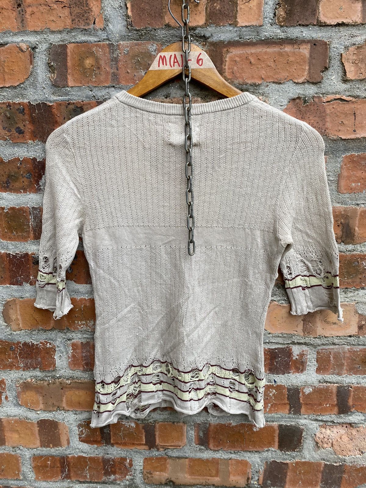 Maison MIHARA YASUHIRO SS03 Mummy Knit distresses Size US XS / EU 42 / 0 - 12 Thumbnail