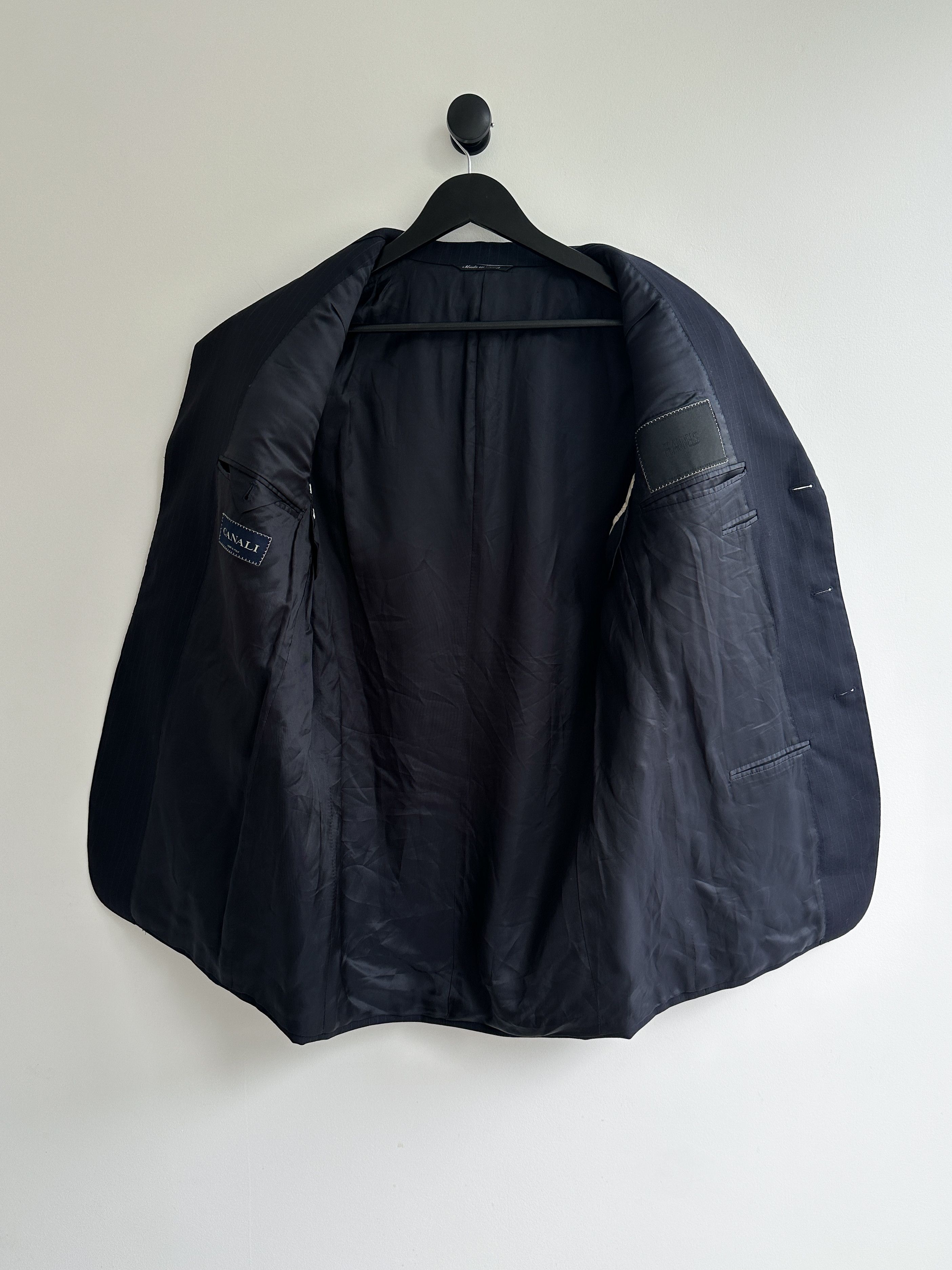 Canali Canali Navy Blazer Size 46R - 4 Thumbnail