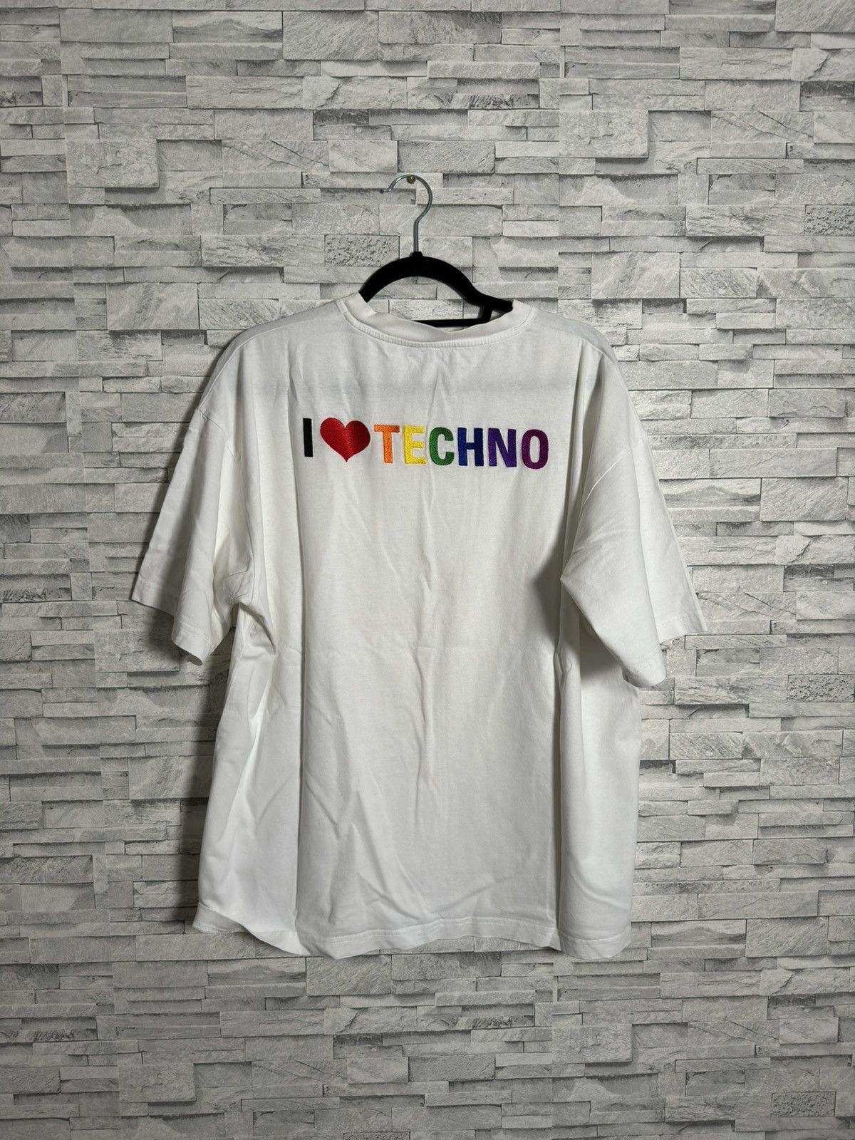 I Love Techno Balenciaga T Shirt | Grailed