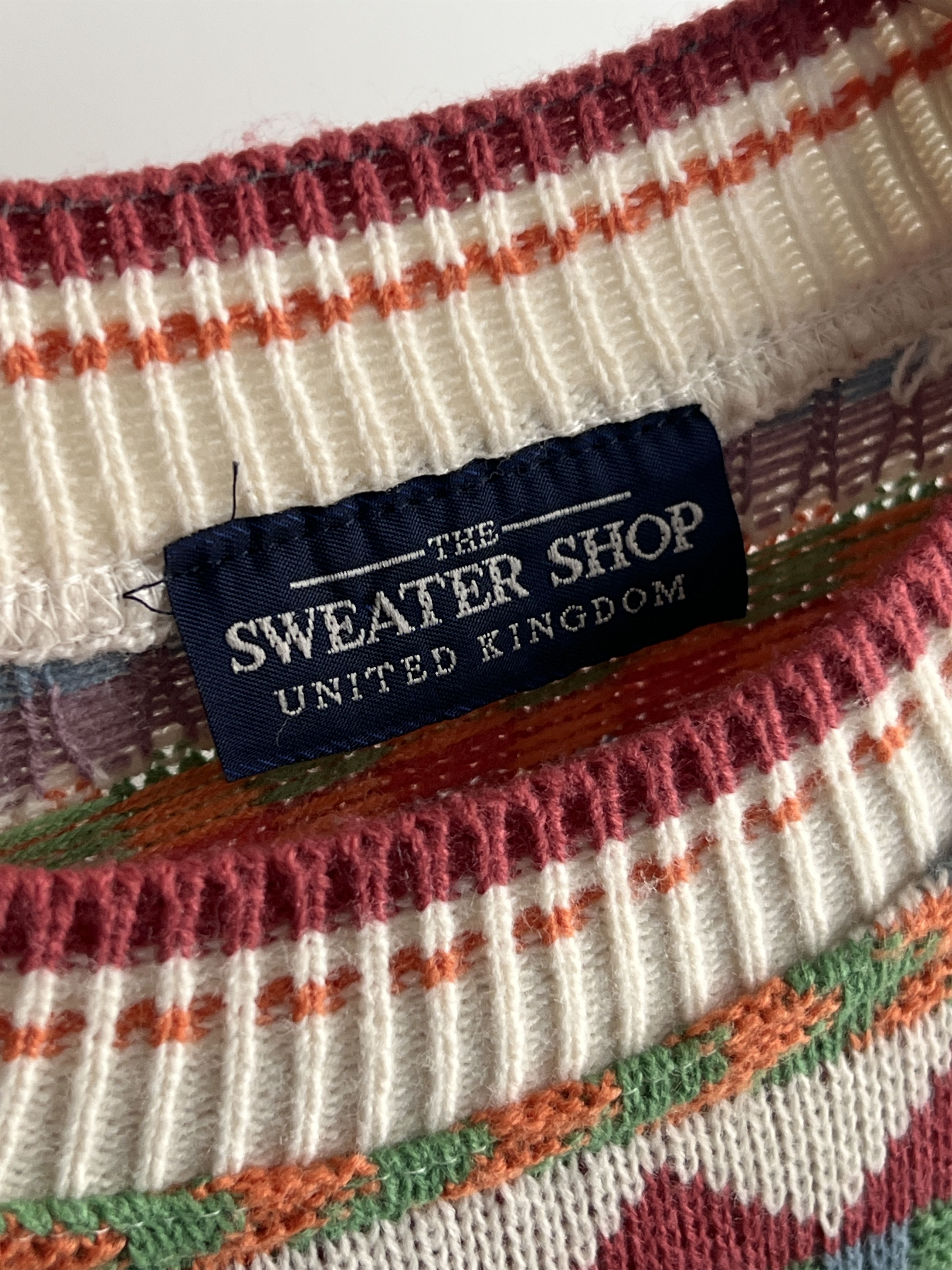 Coogi × Vintage Vintage The Sweater Shop Jumper Striped Pattern Coloured Size US XL / EU 56 / 4 - 4 Thumbnail