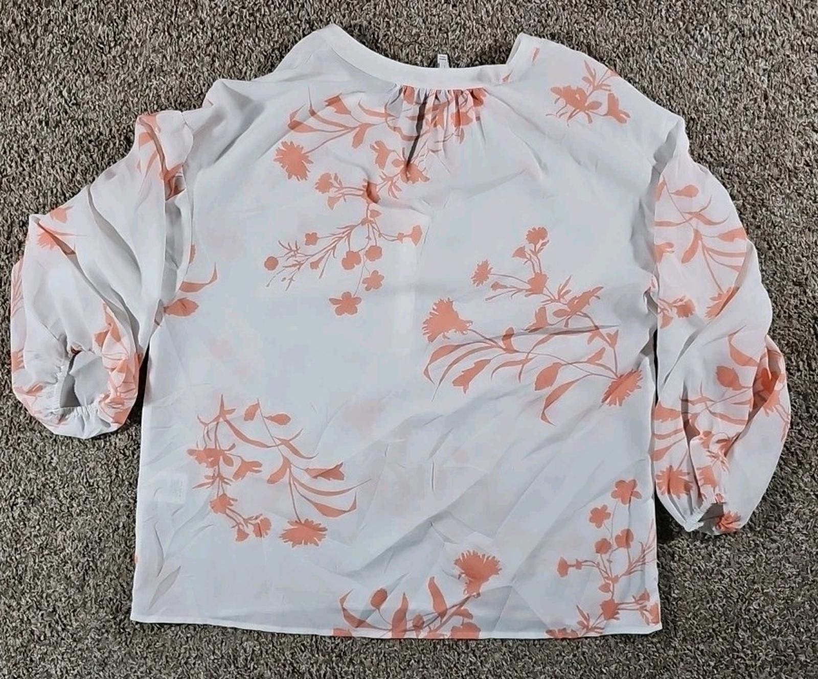 Jones New York Jore Joie Blouse L White Floral Size L / US 10 / IT 46 - 7 Thumbnail