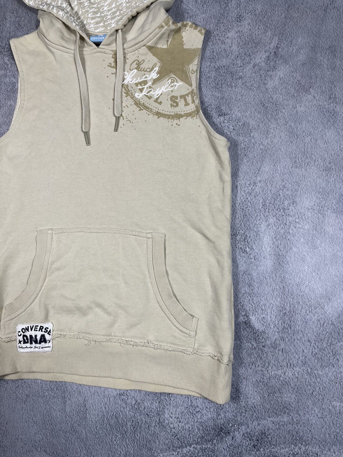 Vintage VintageY2K Japanese style Converse sleeveless hoodie biglogo Size M / US 6-8 / IT 42-44 - 3 Thumbnail