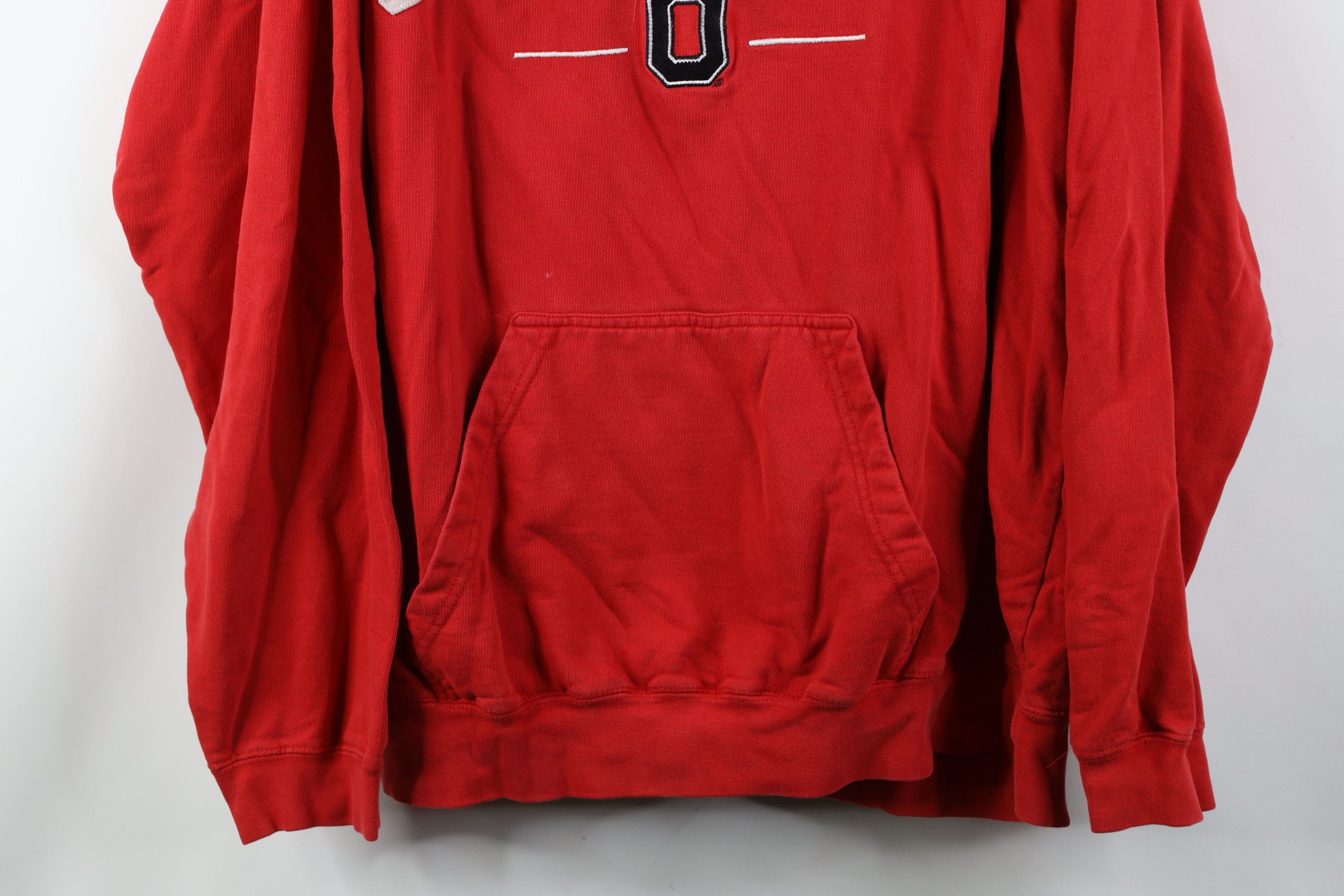 Vintage Vintage 90s Y2K Ohio State University Hoodie Sweatshirt Red Size XXL / US 16-18 / IT 52-54 - 3 Thumbnail