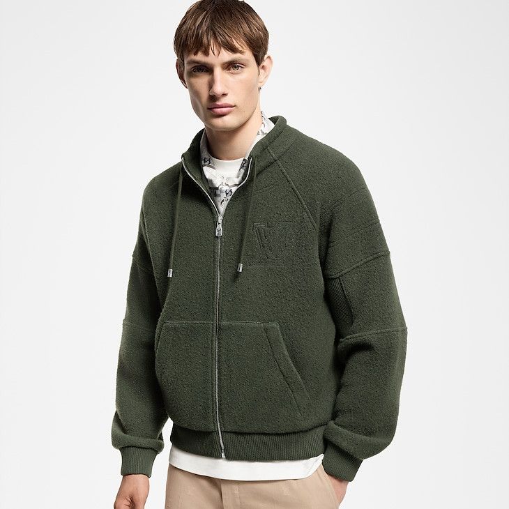 Louis Vuitton Quilted Textured Wool Blouson Size US XXL / EU 58 / 5 - 4 Thumbnail