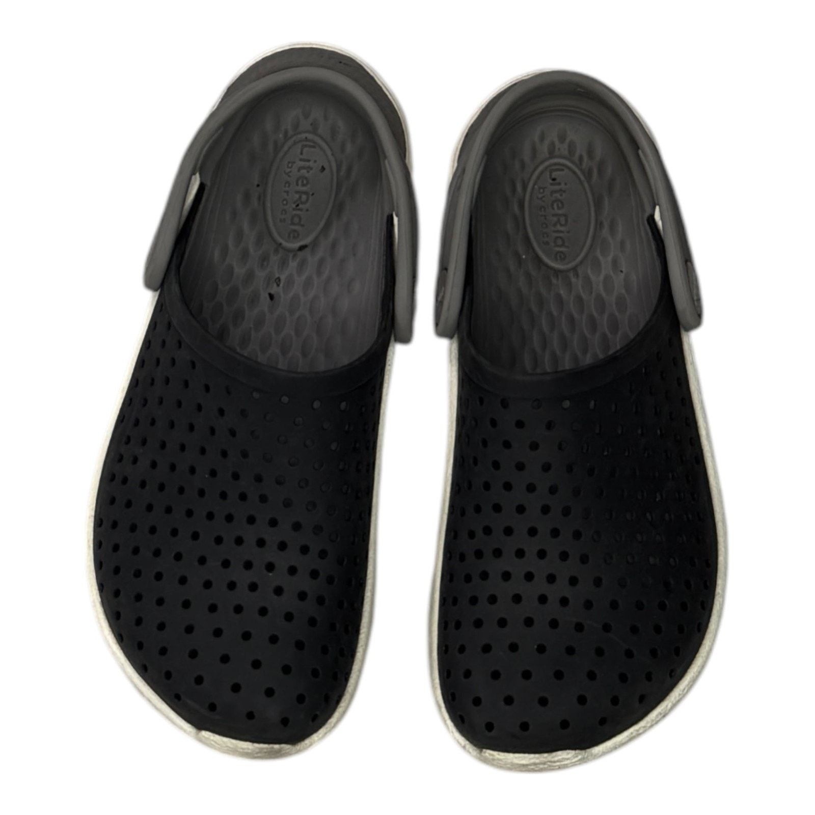 Crocs Crocs Literide Clog K, Unisex-Child Clog, Poppy/White 29/30 Size US 12 / EU 45 - 2 Thumbnail