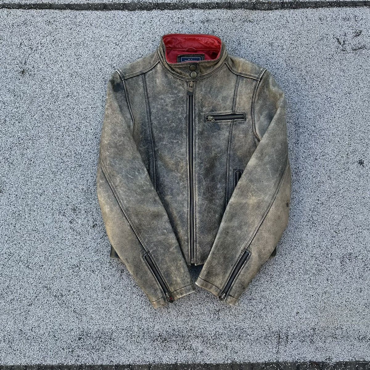 American Eagle Outfitters Distressed leather jacket Size S / US 4 / IT 40 - 1 Thumbnail