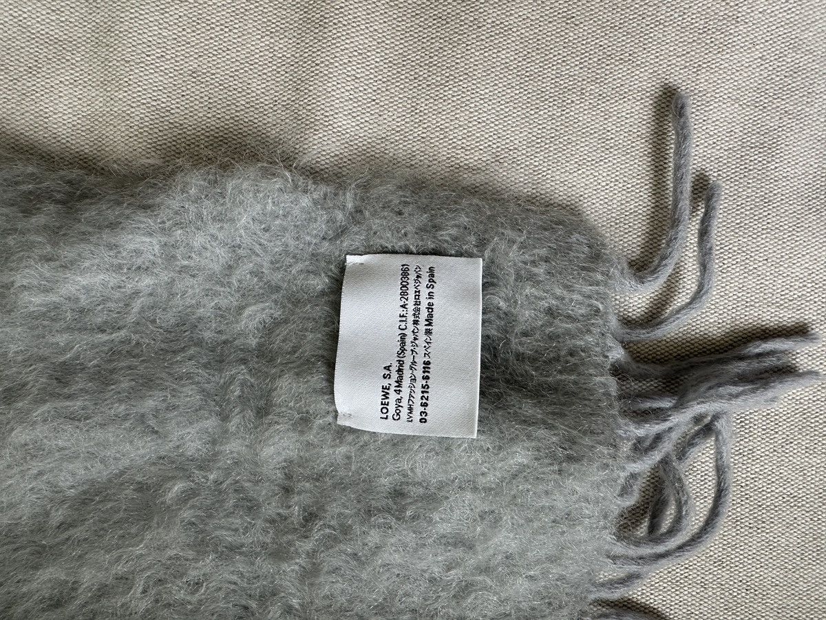 Loewe Loewe Fringe brushed mohair-blend scarf Size ONE SIZE - 4 Thumbnail