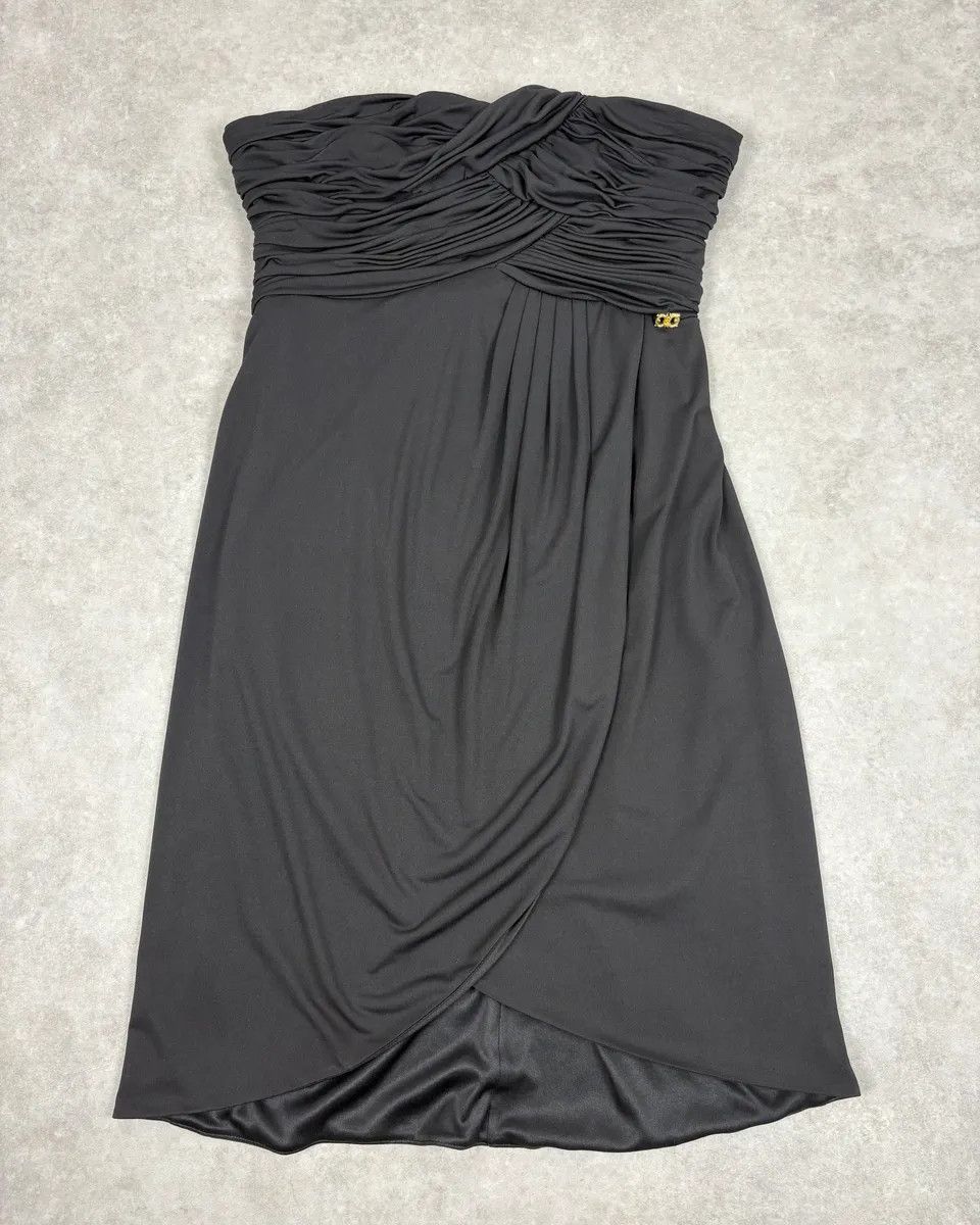 Roberto Cavalli 2000s Roberto Cavalli Black Pleats Dress Size M / US 6-8 / IT 42-44 - 1 Thumbnail