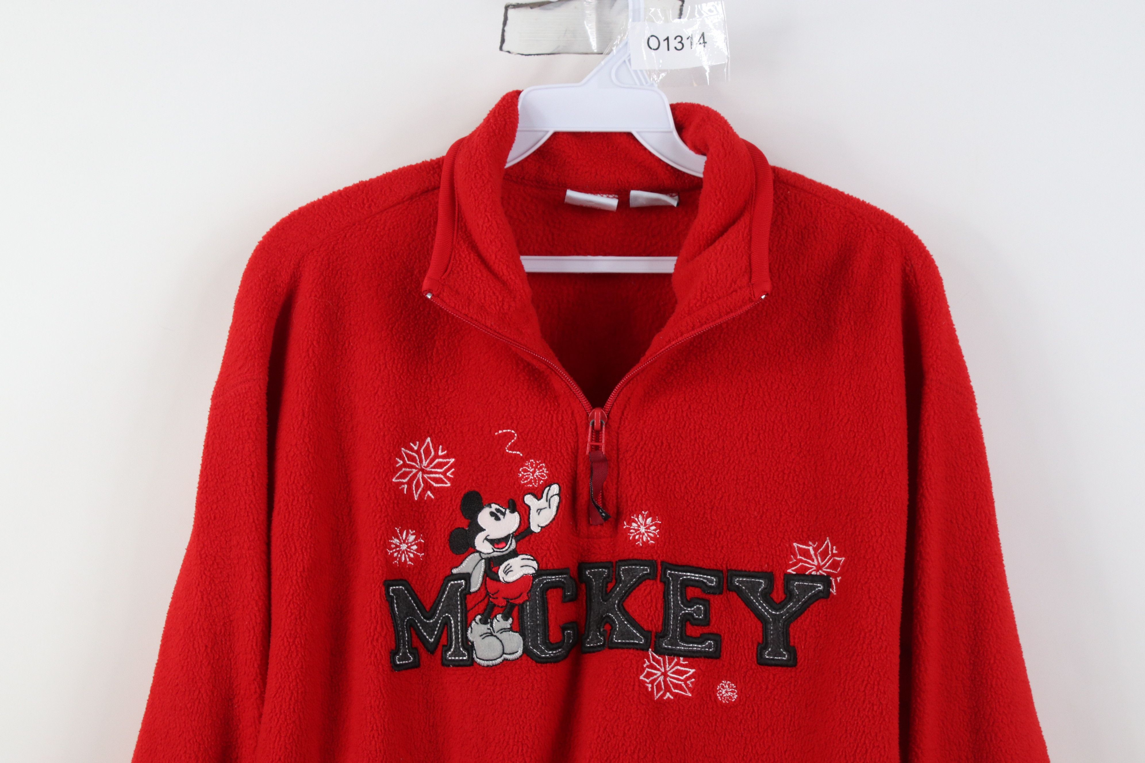 Disney Vintage Disney Christmas Snowflake Mickey Mouse Sweater Size XL / US 12-14 / IT 48-50 - 2 Thumbnail