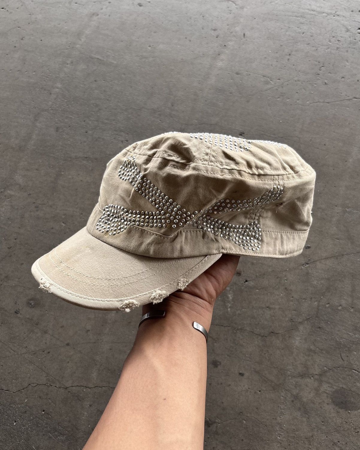 If Six Was Nine Skull Cadet Hats Distressed Size ONE SIZE - 1 Thumbnail