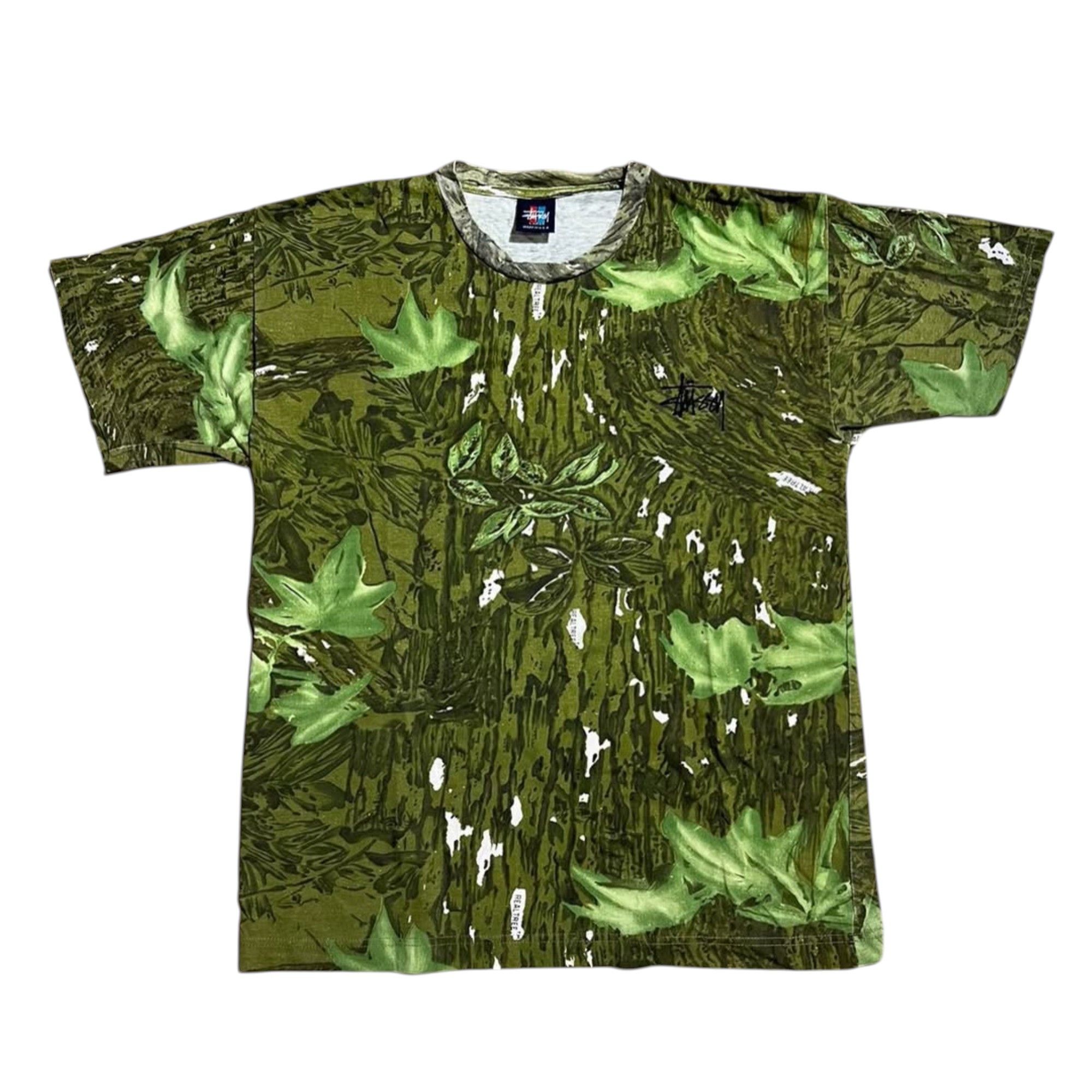 Stussy Vintage 1900s Stussy Realtree All Over Print T-Shirt Size US L / EU 52-54 / 3 - 1 Thumbnail
