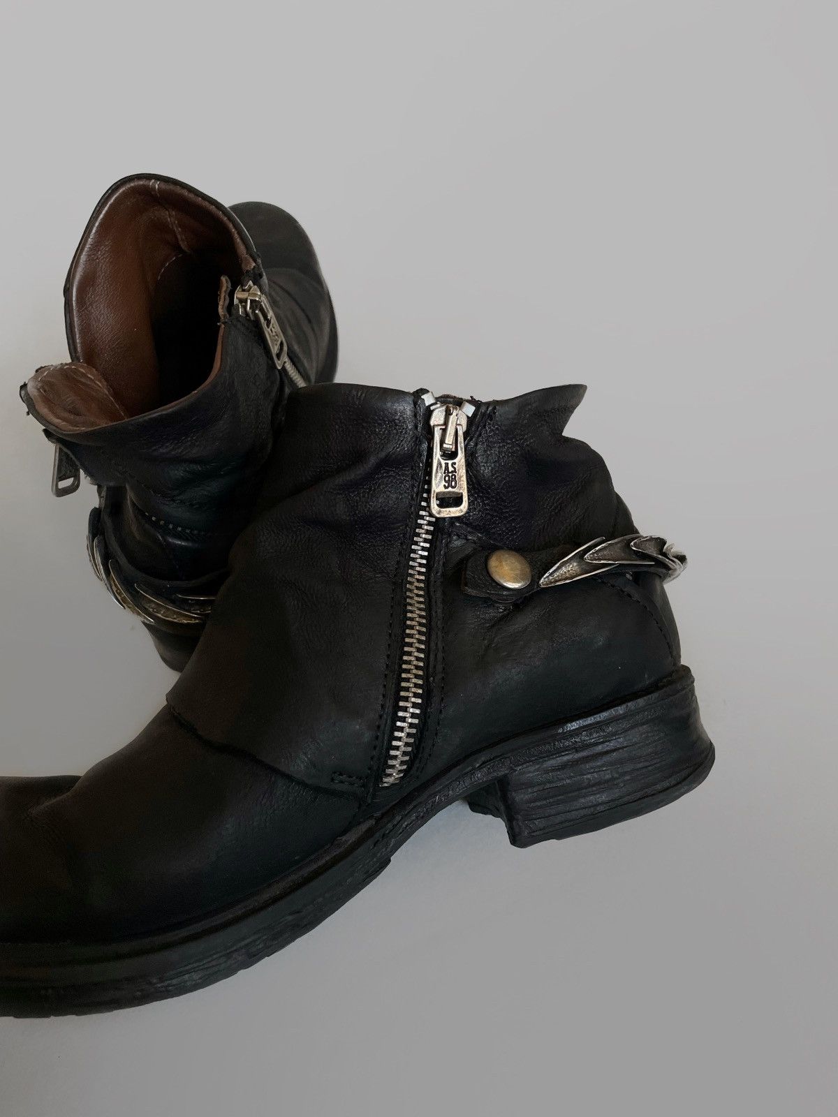 Other A.S. 98 leather avant-grade zip boots Size US 8 / IT 38 - 6 Thumbnail