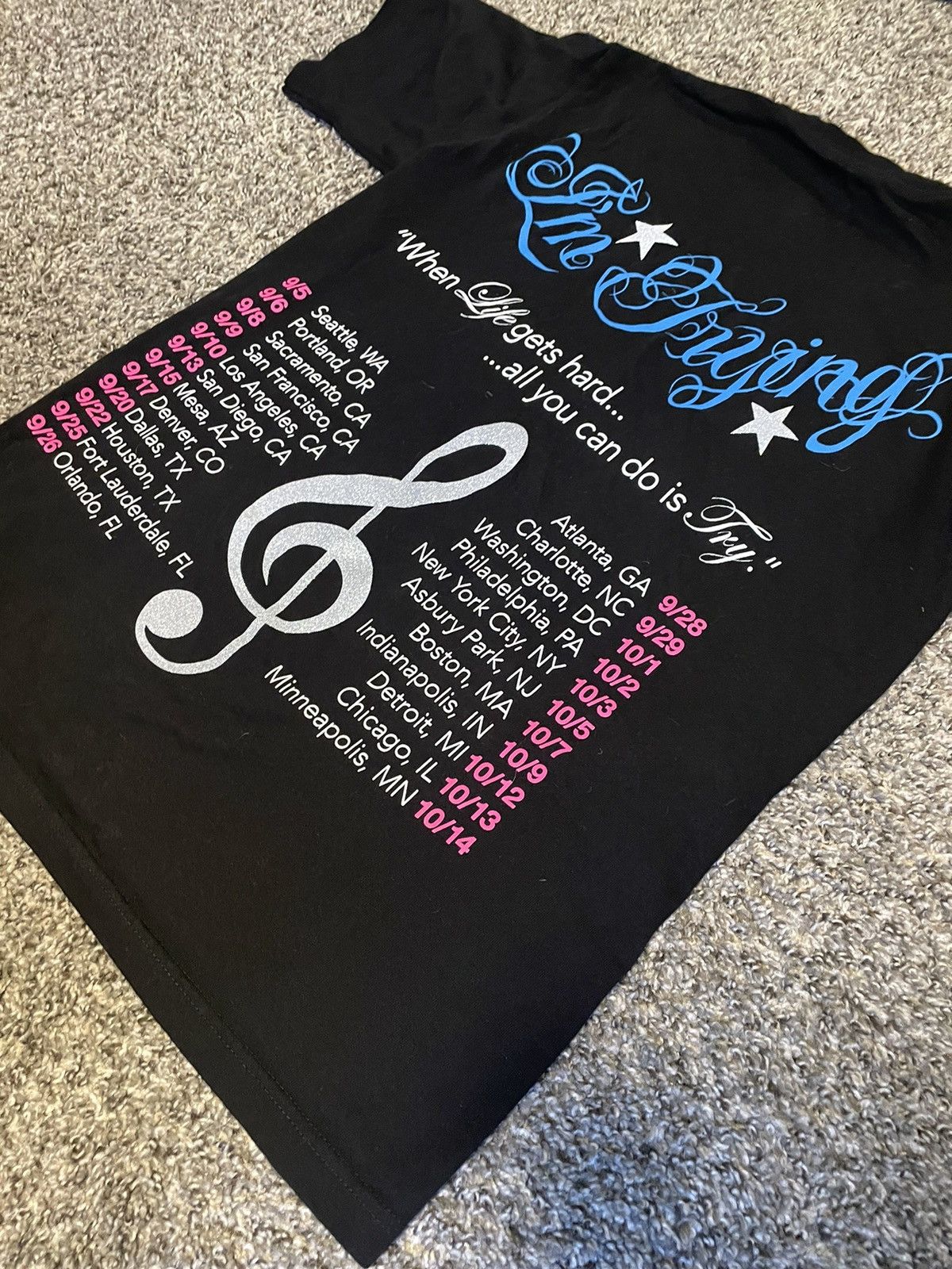 Other JOEYY “TRY TOUR” PINK & BLUE T SHIRT Size US M / EU 48-50 / 2 - 5 Thumbnail