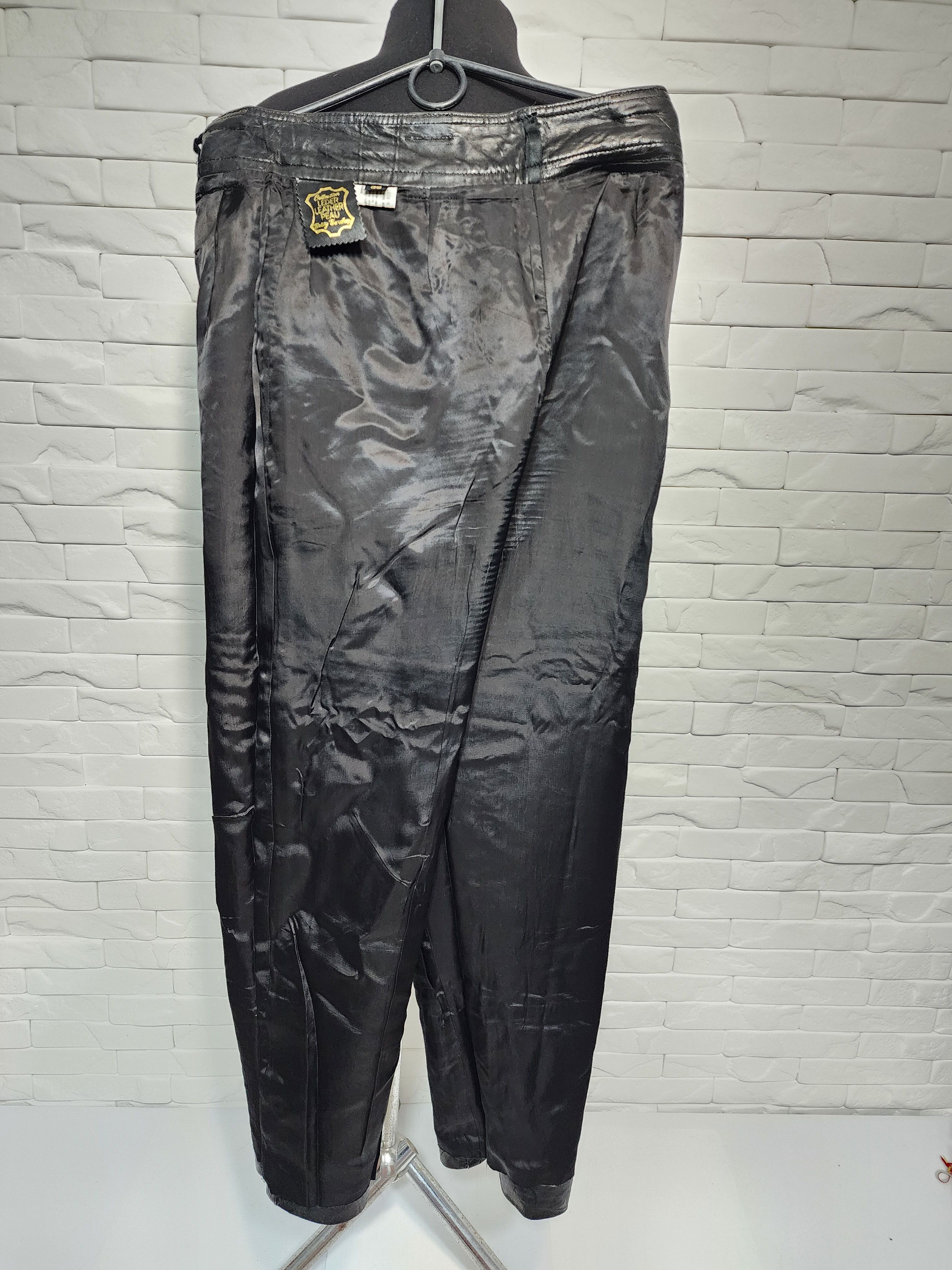 Genuine Leather Black leather men's pants. Size US 29 - 10 Thumbnail