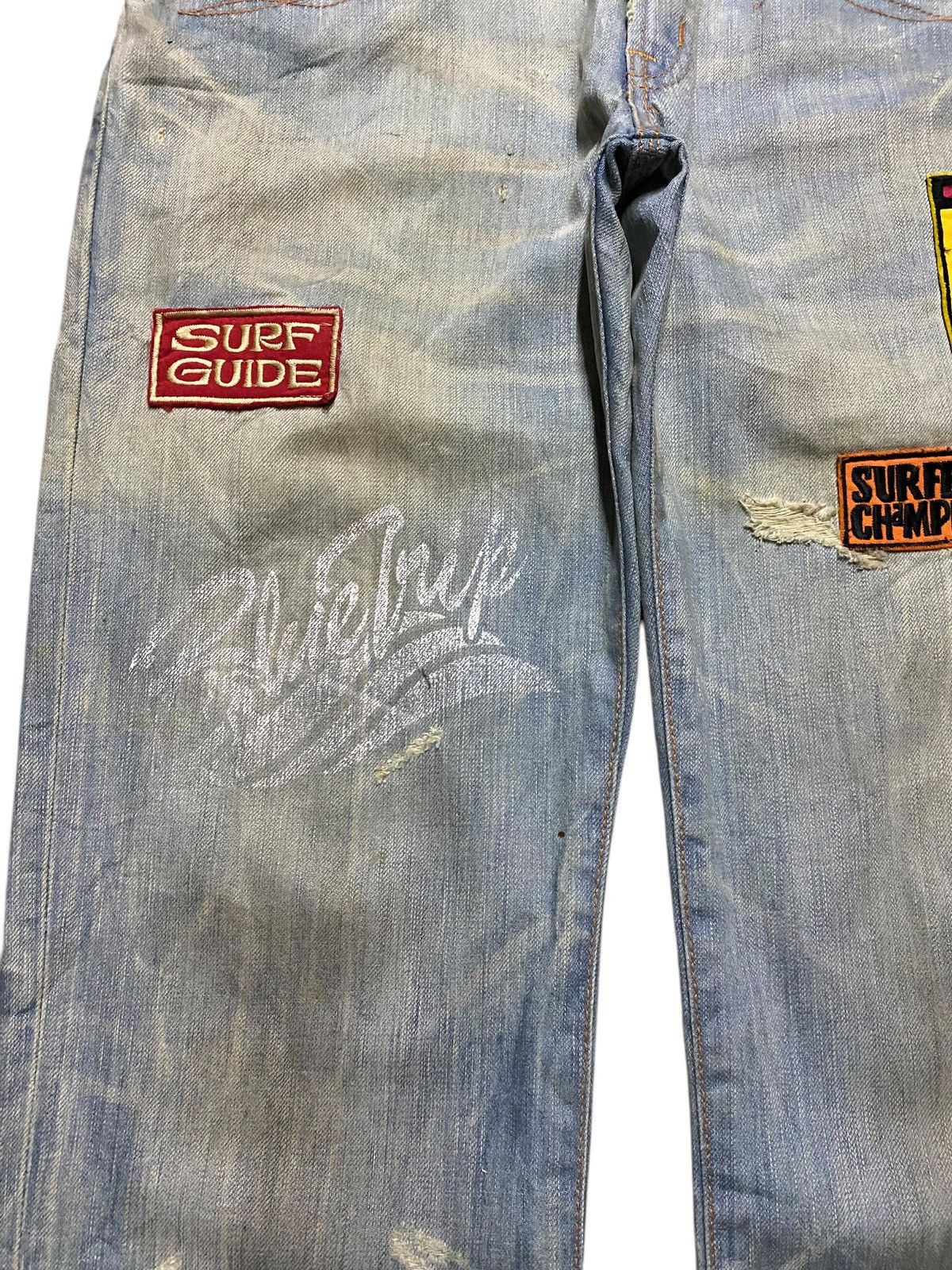 Edwin Edwin Blue Trip Print Dirty Patches Jeans Size US 32 / EU 48 - 8 Thumbnail