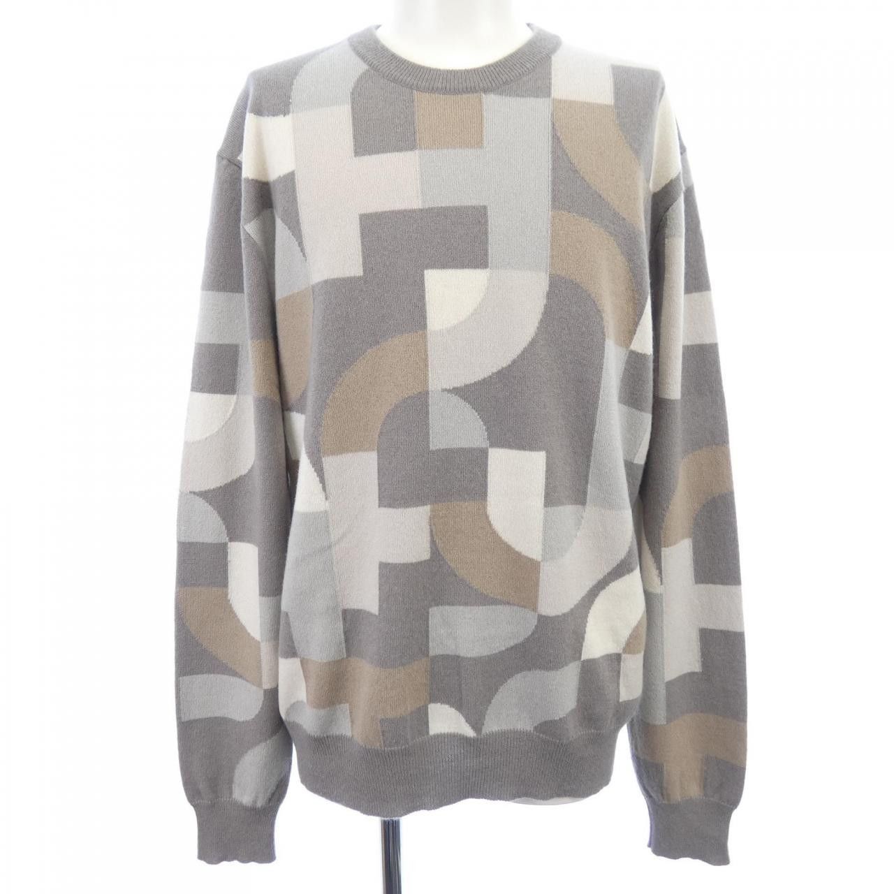 Hermes Hermes Hermes Cashmere Knit Textile Tops DUTY FREE for USA Size ONE SIZE - 1 Thumbnail