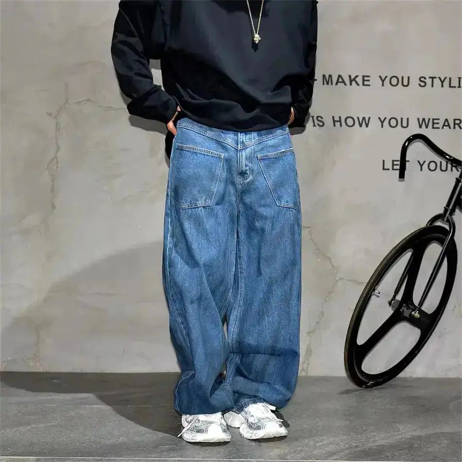 Japanese Brand Streetwear Designer Baggy Dirty Hip Hop Jeans Size US 32 / EU 48 - 1 Thumbnail