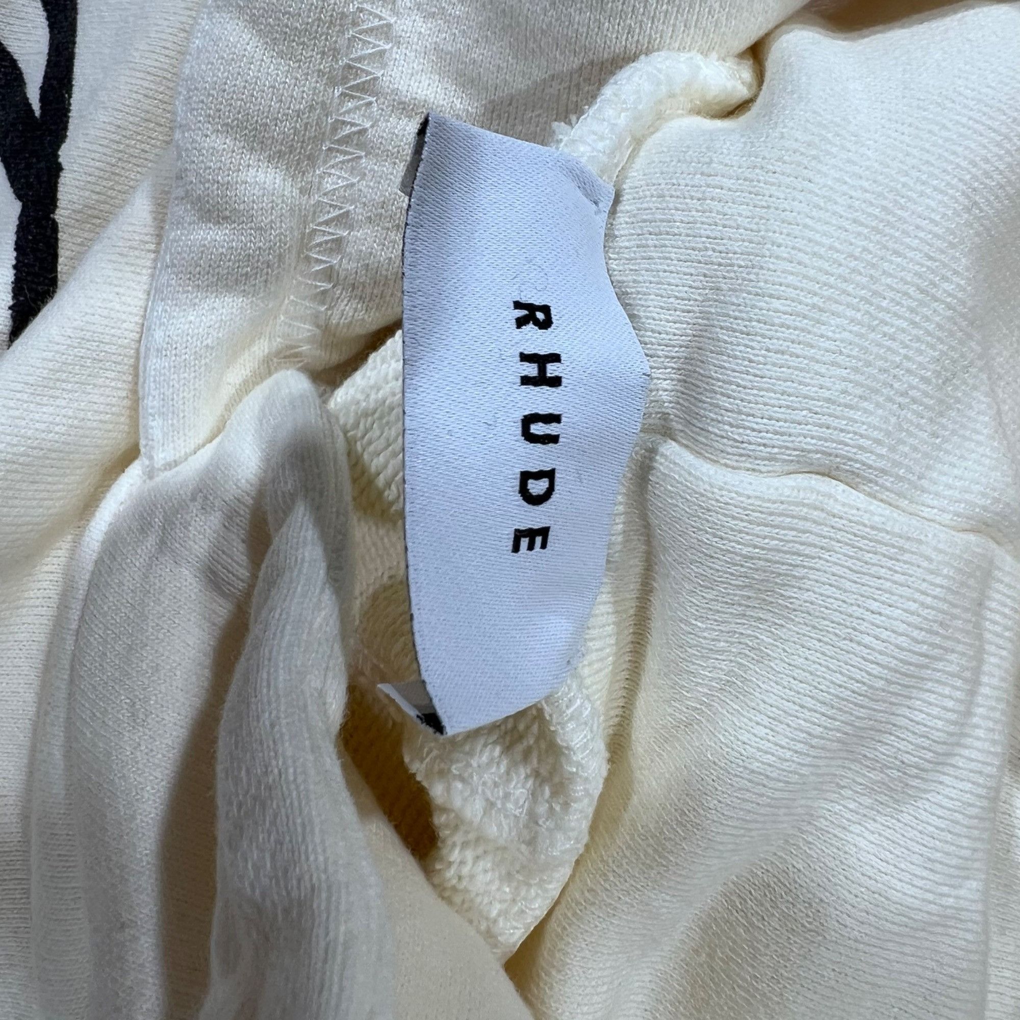 Rhude NEW RHUDE SCRIPT CREAM HOODIE SZ MEDIUM Size US M / EU 48-50 / 2 - 5 Thumbnail