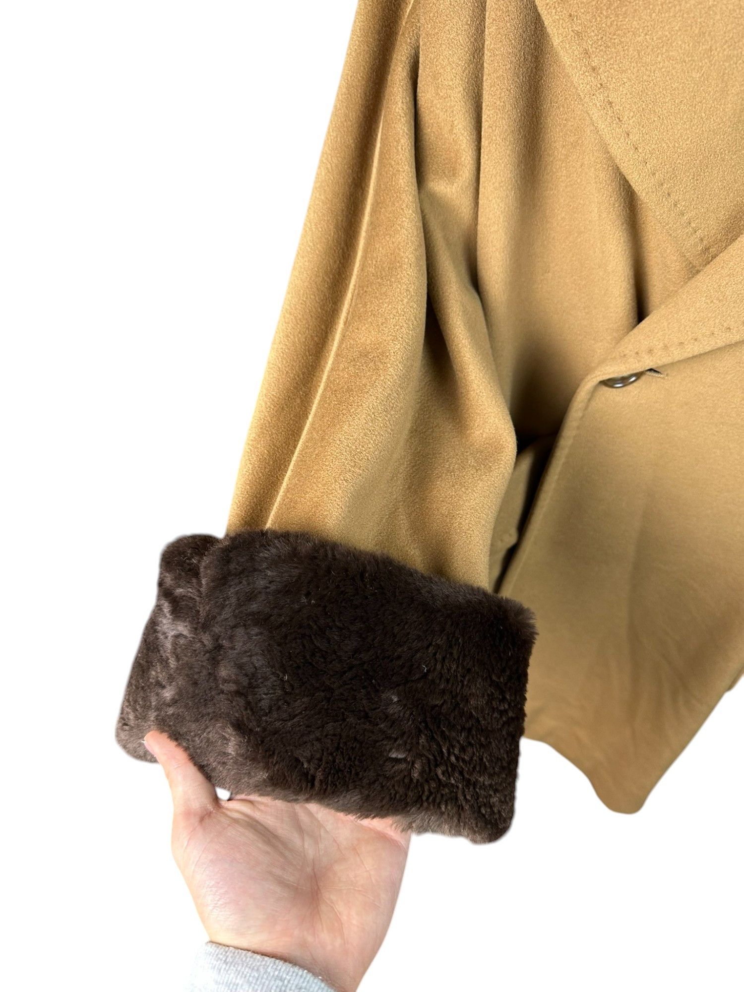 Max Mara Vintage Max Mara 100% Cashmere Double Breasted Fur Coat Size M / US 6-8 / IT 42-44 - 5 Thumbnail