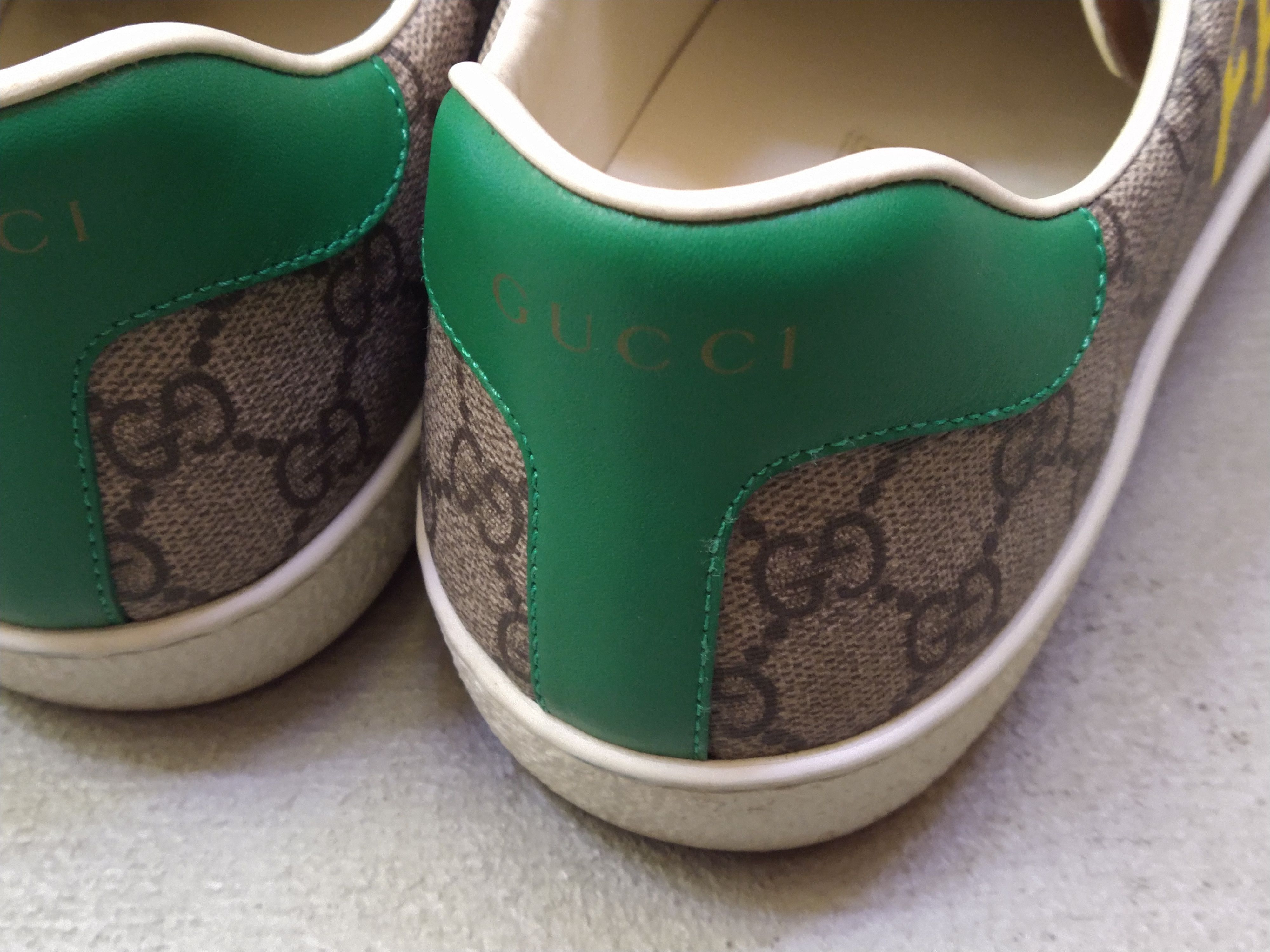Gucci Gucci Ace Sneakers Size 10.5 Monogram Brown Green Low Size US 10.5 / EU 43-44 - 16 Thumbnail