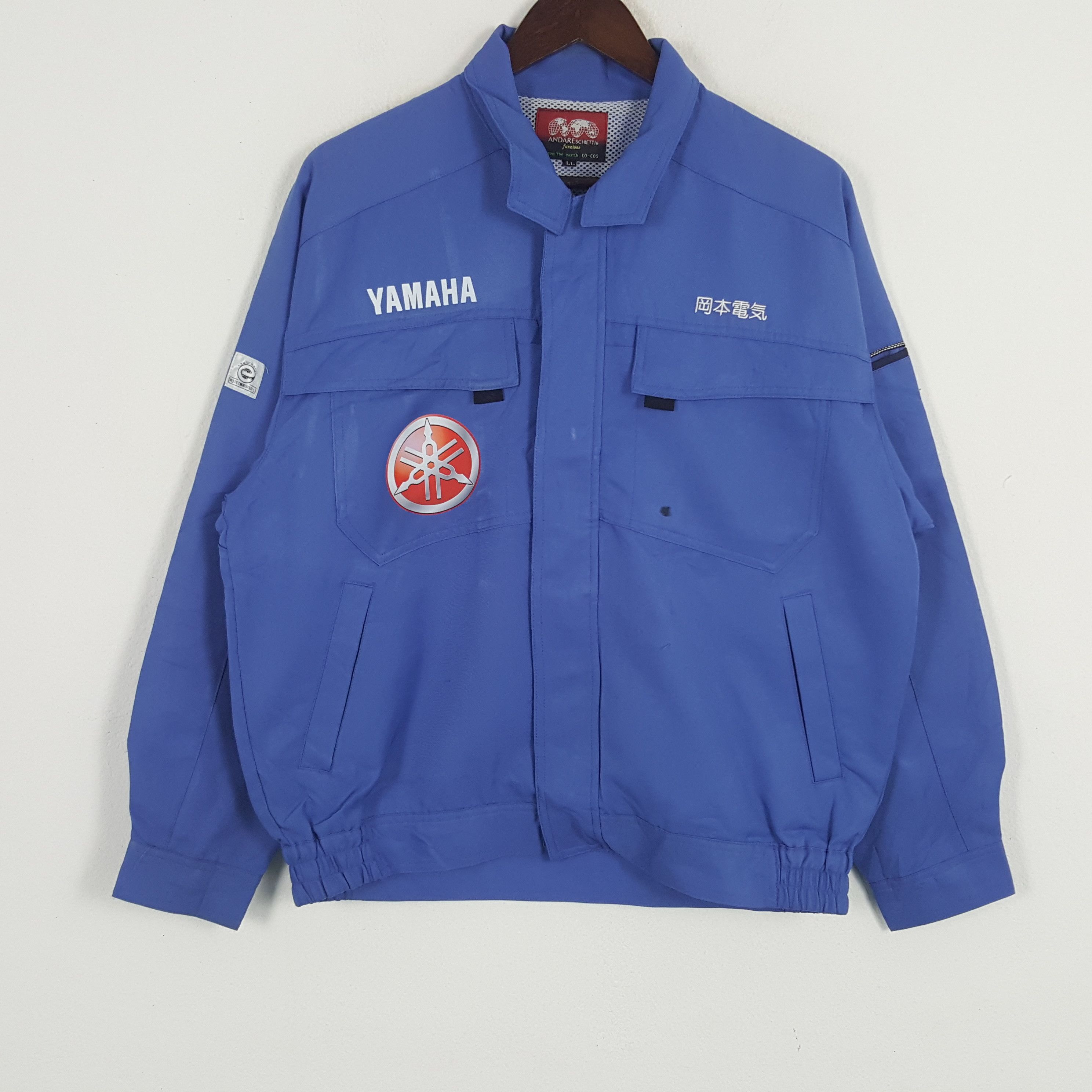 Japanese Brand × Vintage Vintage Yamaha Racing Sport Custom Art Logo Worker Jacket Size US L / EU 52-54 / 3 - 3 Thumbnail