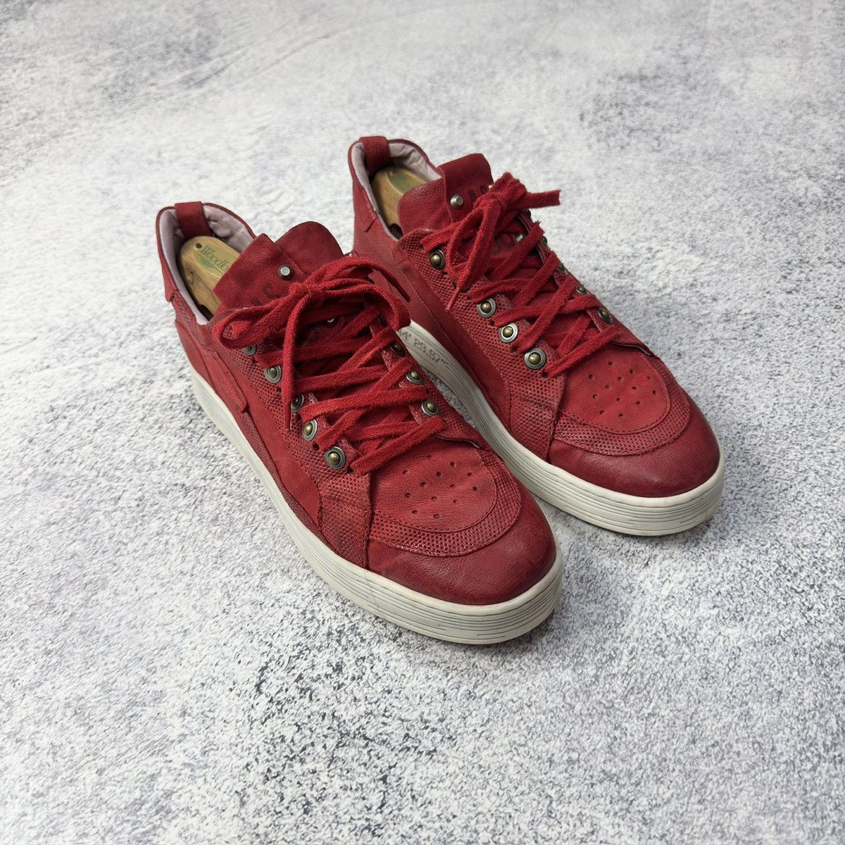 A.S.98 A.S.98 Mens Leather Sneakers US9 UK8 EU42 27cm Size US 9 / EU 42 - 3 Thumbnail
