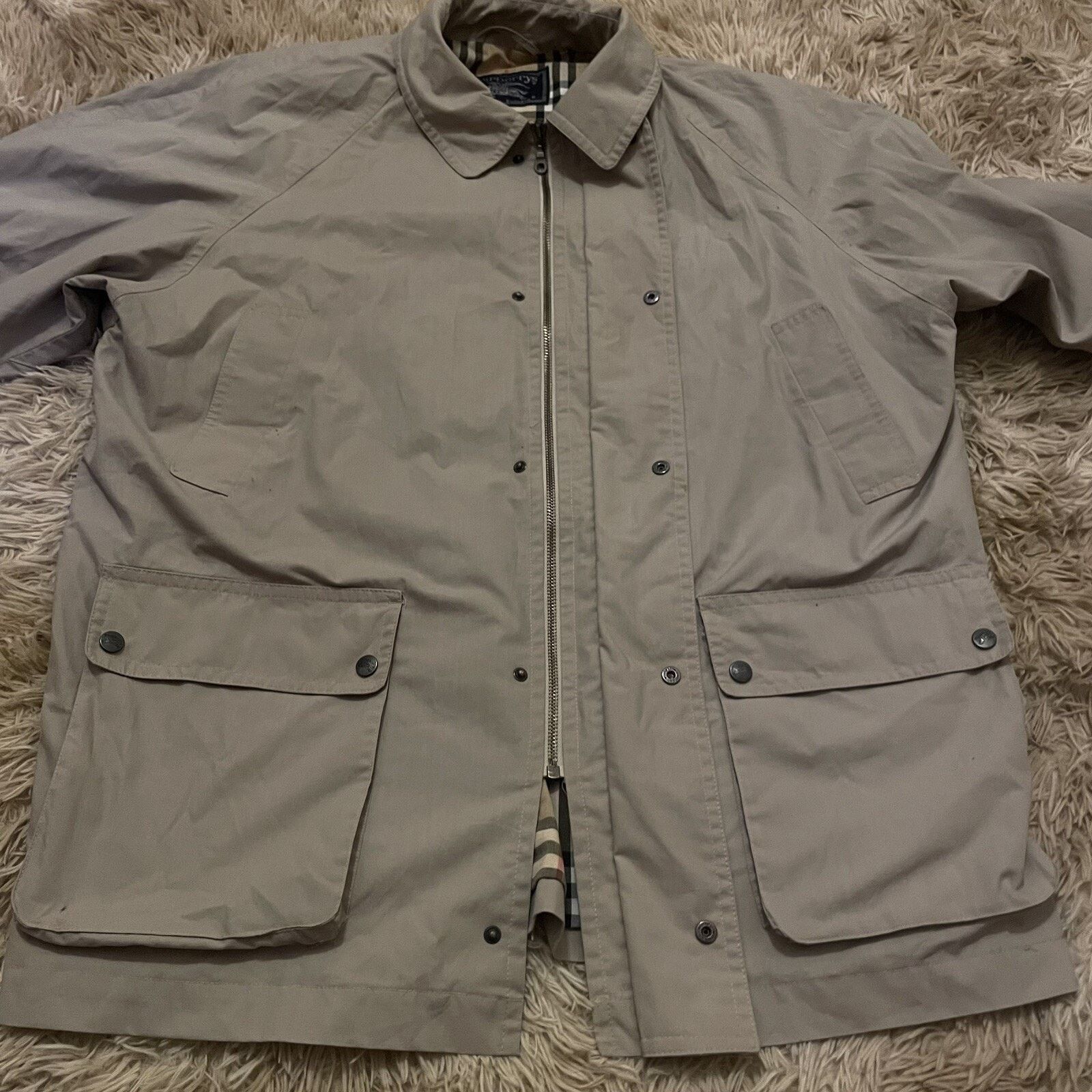 Burberry vintage burberry winter jacket nova check cotton MADE in UK Size US XL / EU 56 / 4 - 2 Thumbnail