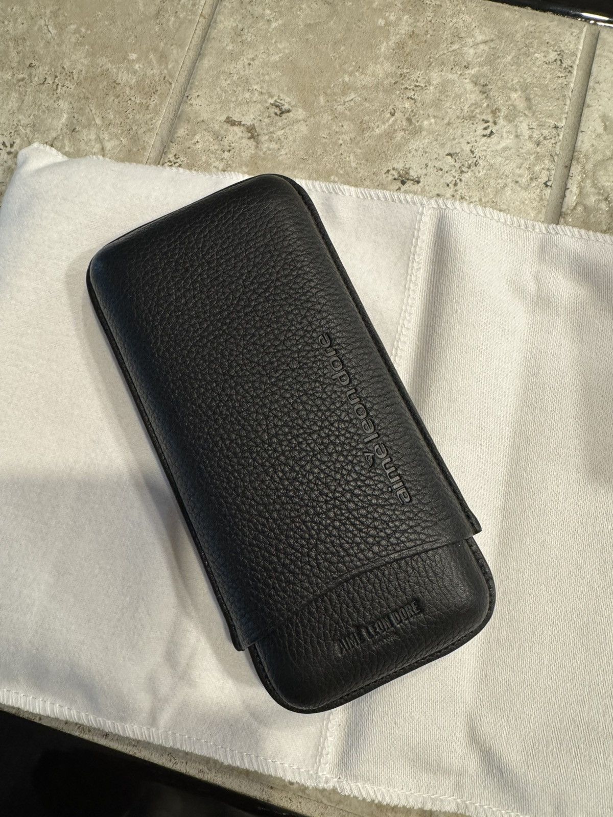 Aime Leon Dore ALD Golf Leather Cigar Case, Black Size ONE SIZE - 5 Thumbnail