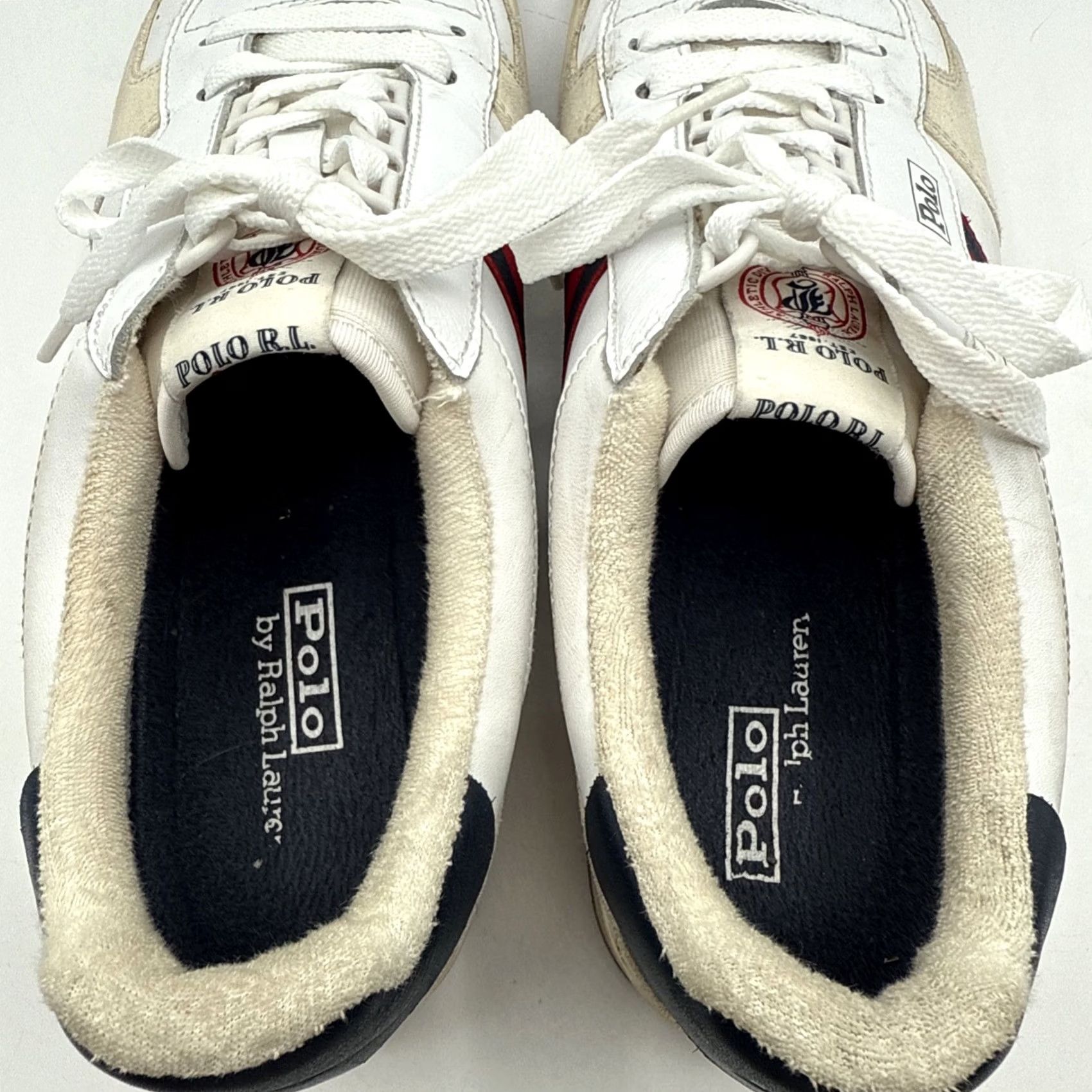 Polo Ralph Lauren Polo Ralph Lauren Court Low White Suede/Leather Sneakers Mens US 13 Leather Lining Insole Outsole 2023 Cushioned Tennis Sneaker Shoes Size US L / EU 52-54 / 3 - 6 Thumbnail
