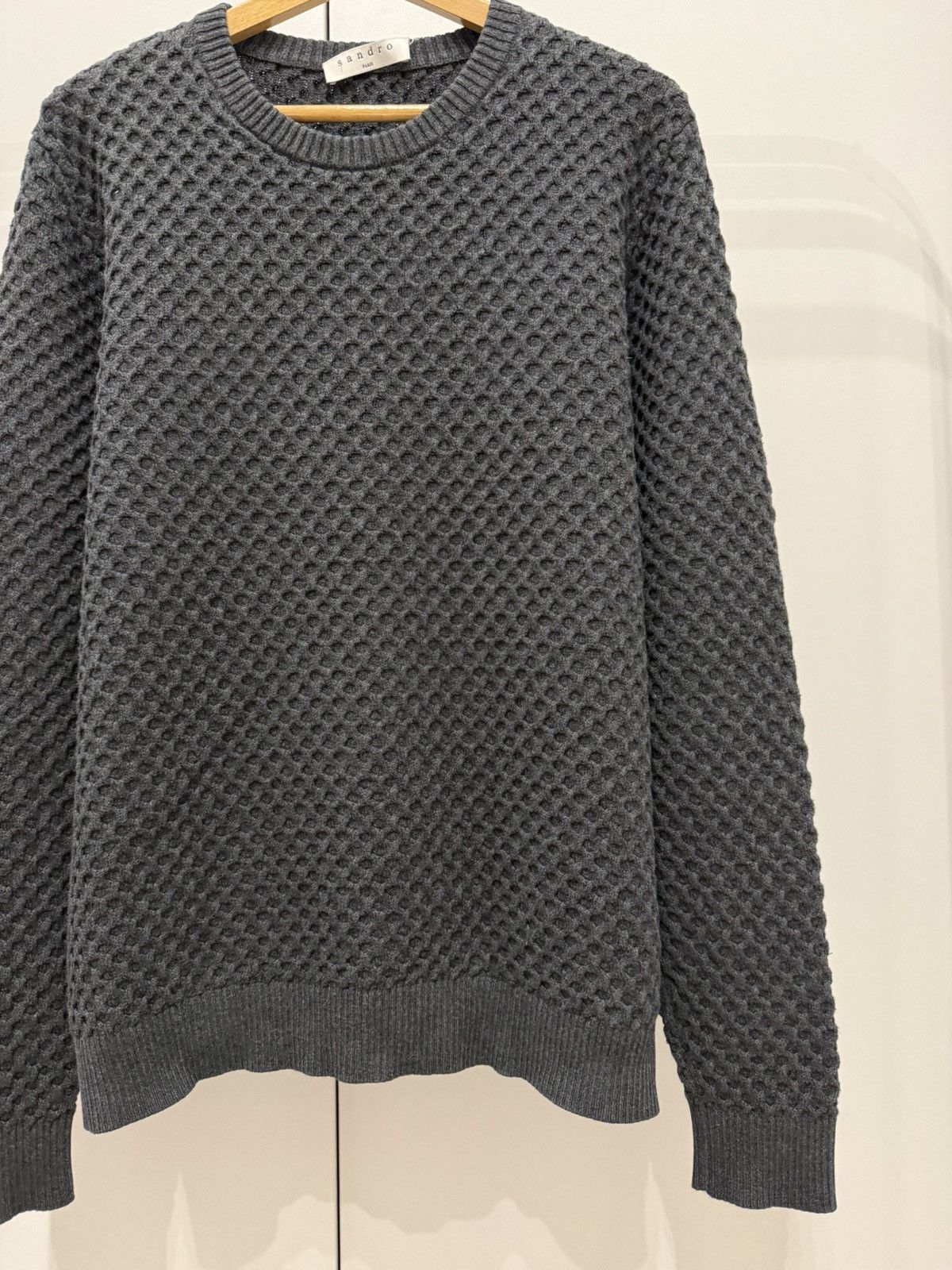 Sandro Sandro Mens Cotton Wool Knitted Sweater Margiela Yohji Owens Size US S / EU 44-46 / 1 - 3 Thumbnail