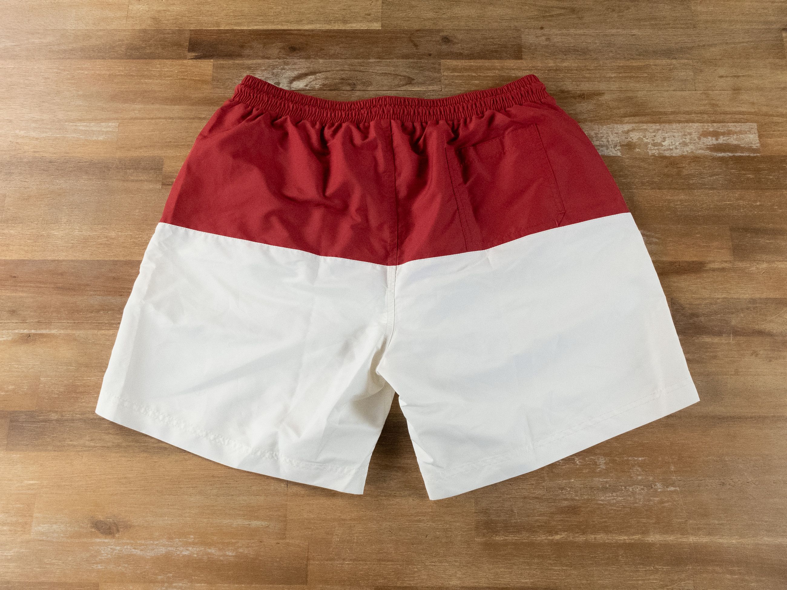Brunello Cucinelli BRUNELLO CUCINELLI red white Across Meridian swim shorts XL Size US 36 / EU 52 - 9 Thumbnail