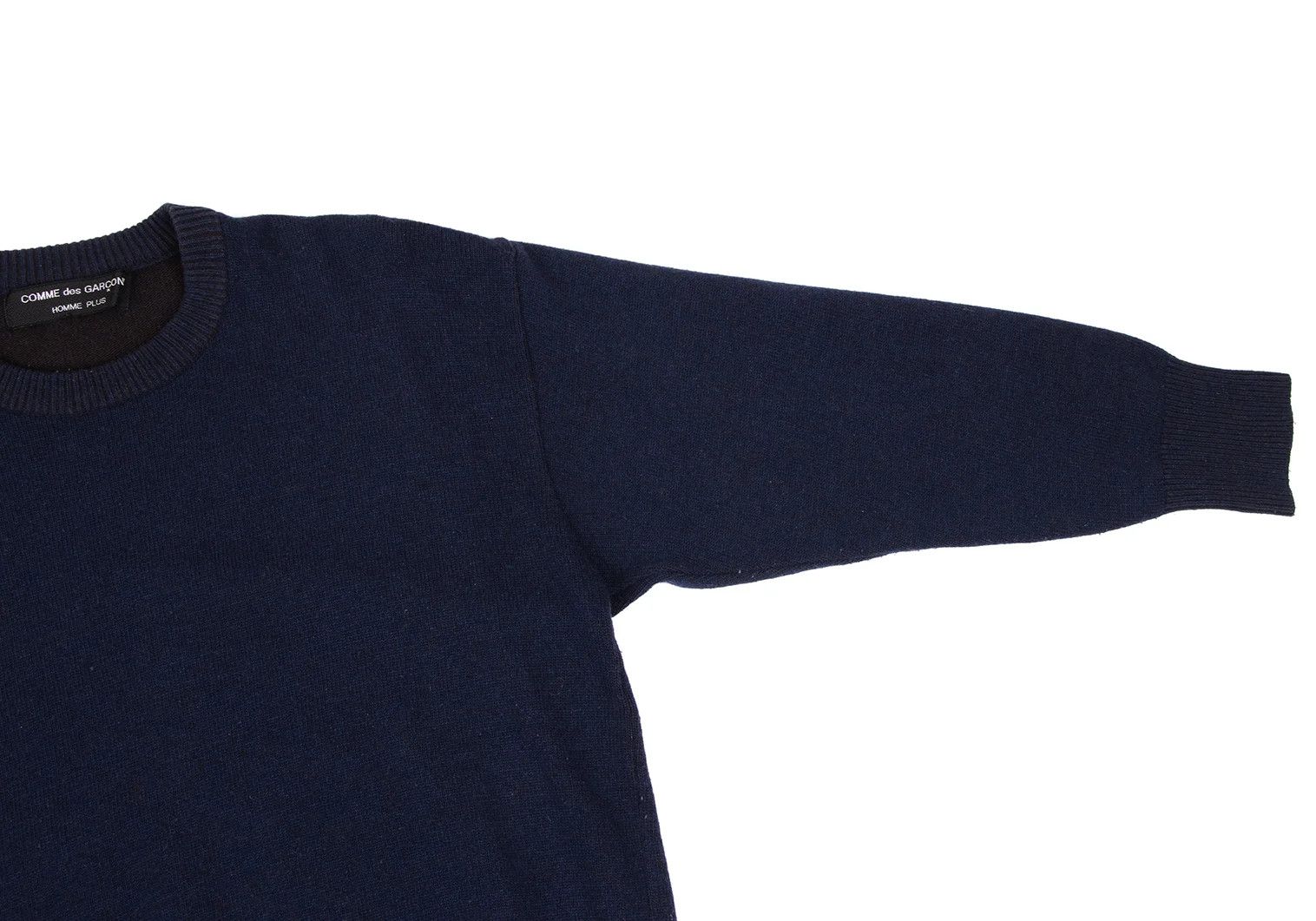 Comme des Garcons Homme Plus Wool Nylon Knitted Sweater in Navy, Size M Size US M / EU 48-50 / 2 - 3 Thumbnail